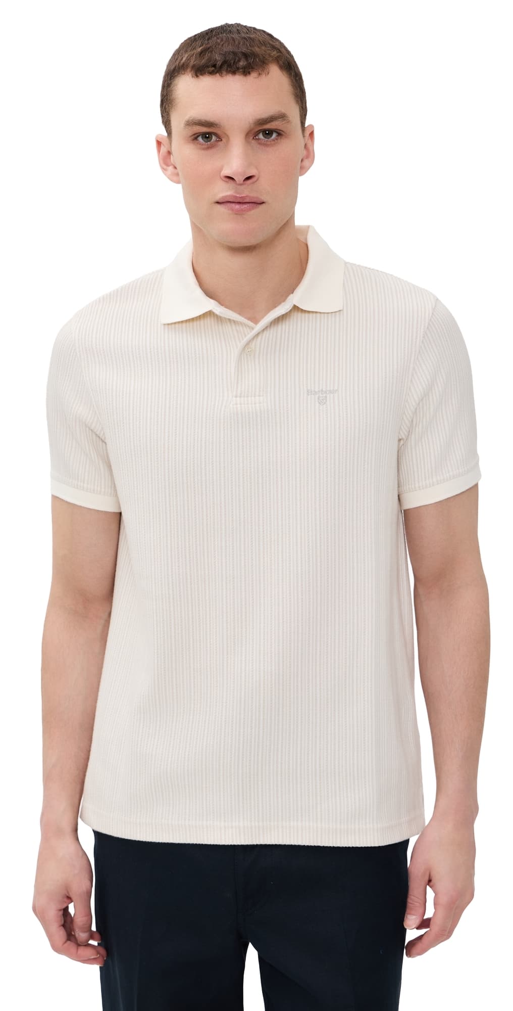 Barbour Harworth Tailored Polo Shirt Whisper White
