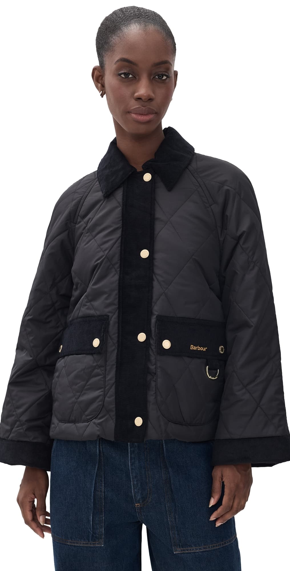 Barbour Kilnwick Quilted Jacket Black/Ancient