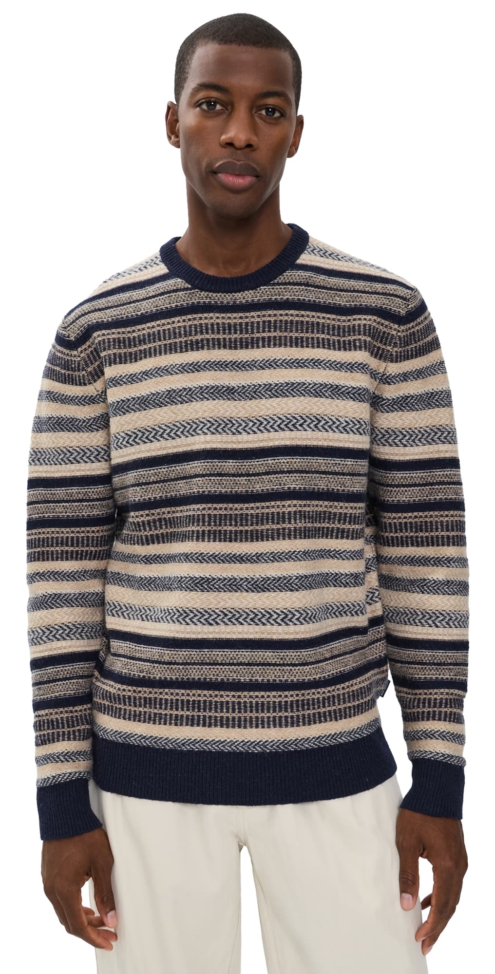 Barbour Highsted Fair Isle Sweater Navy