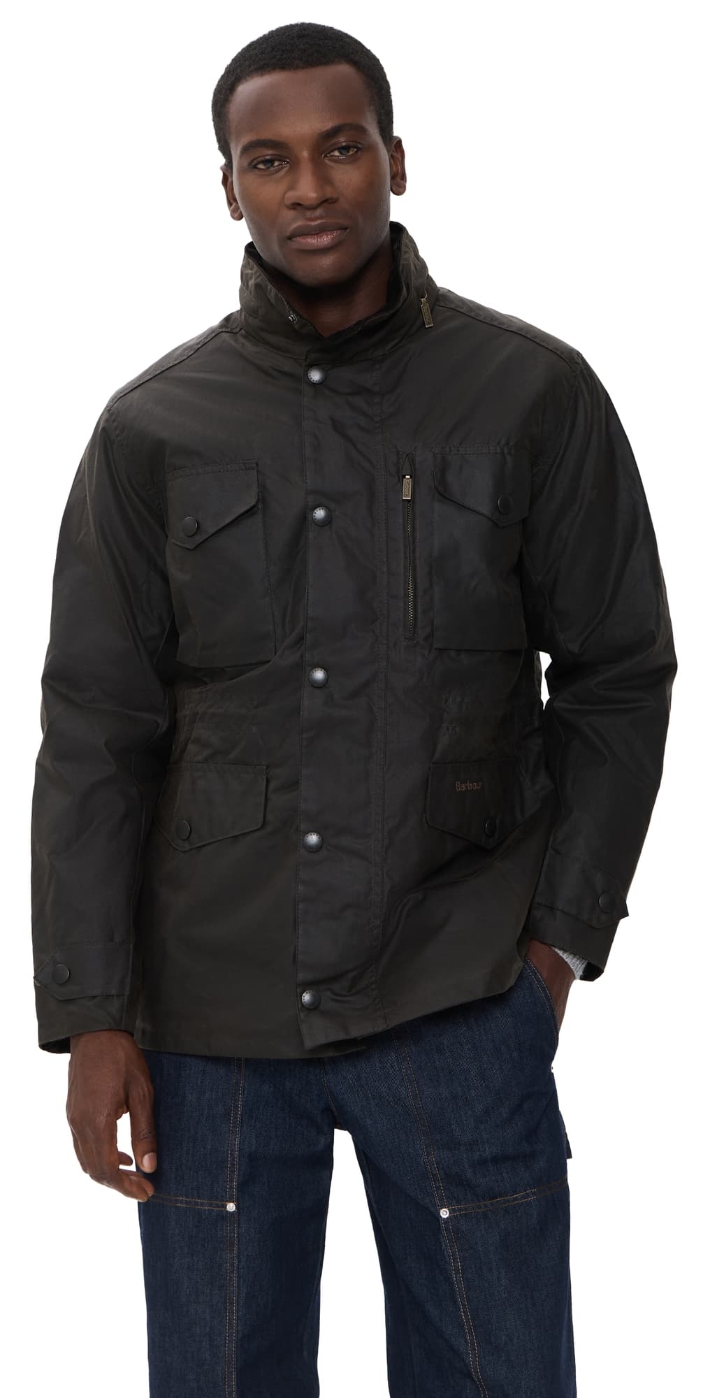 Barbour Sapper Wax Jacket Olive/Classic