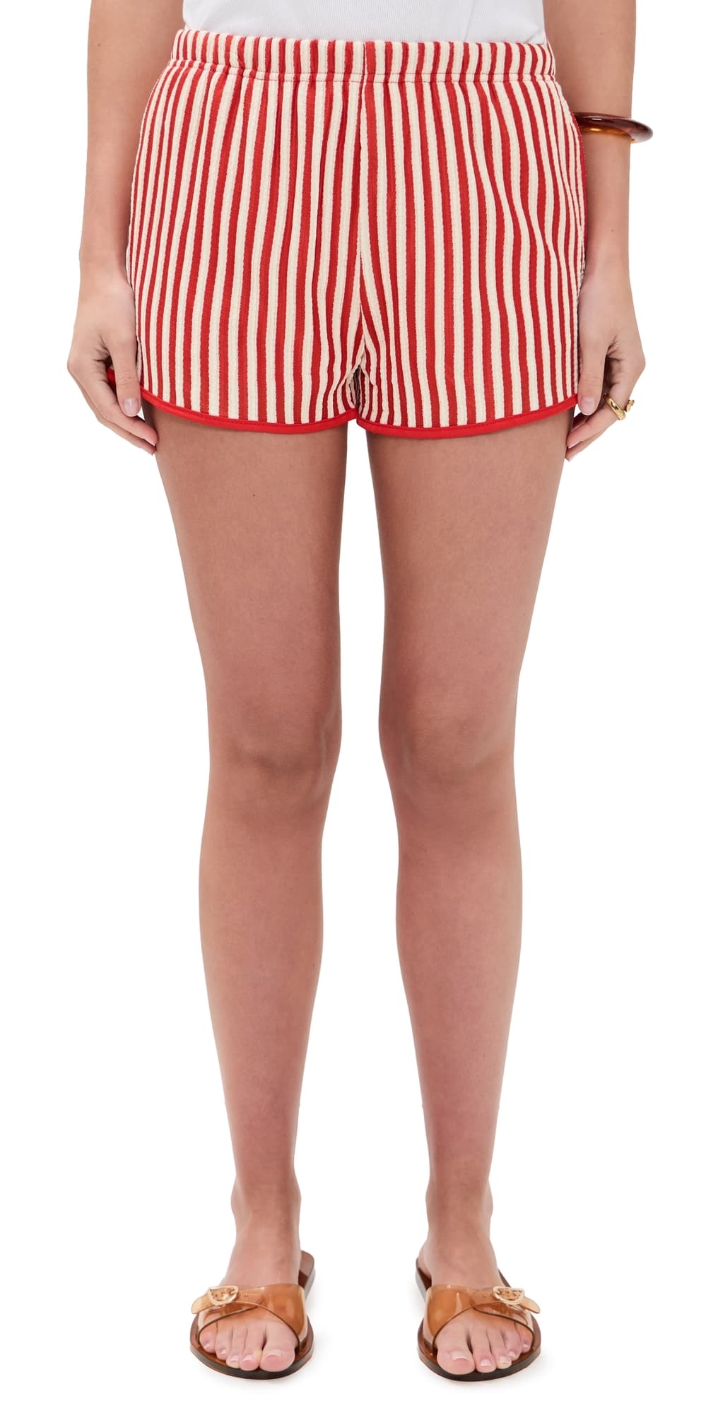 Bailey Rose Stripe Shorts Chili
