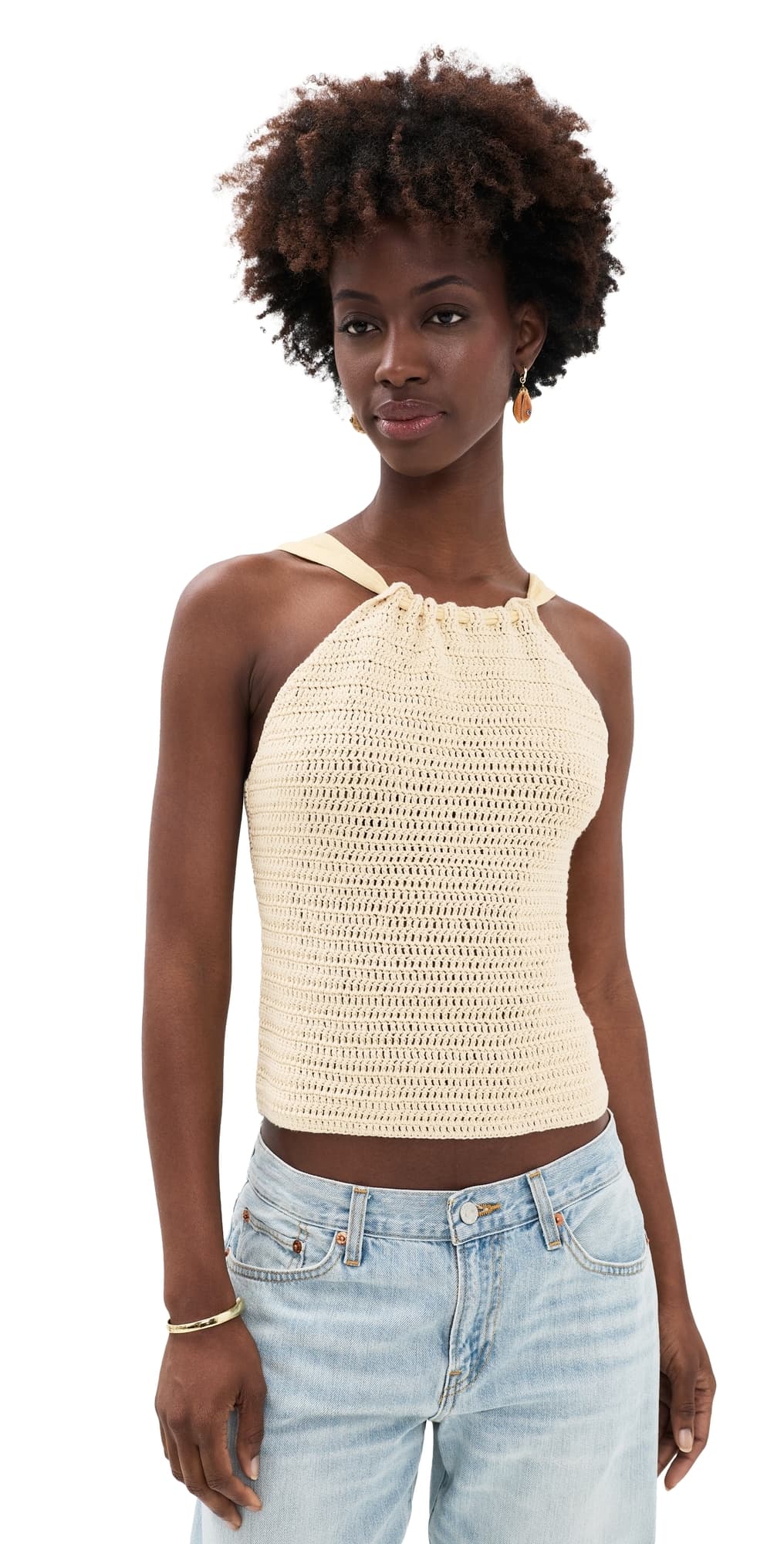ba & sh Cedric Crochet Tank Top Multico