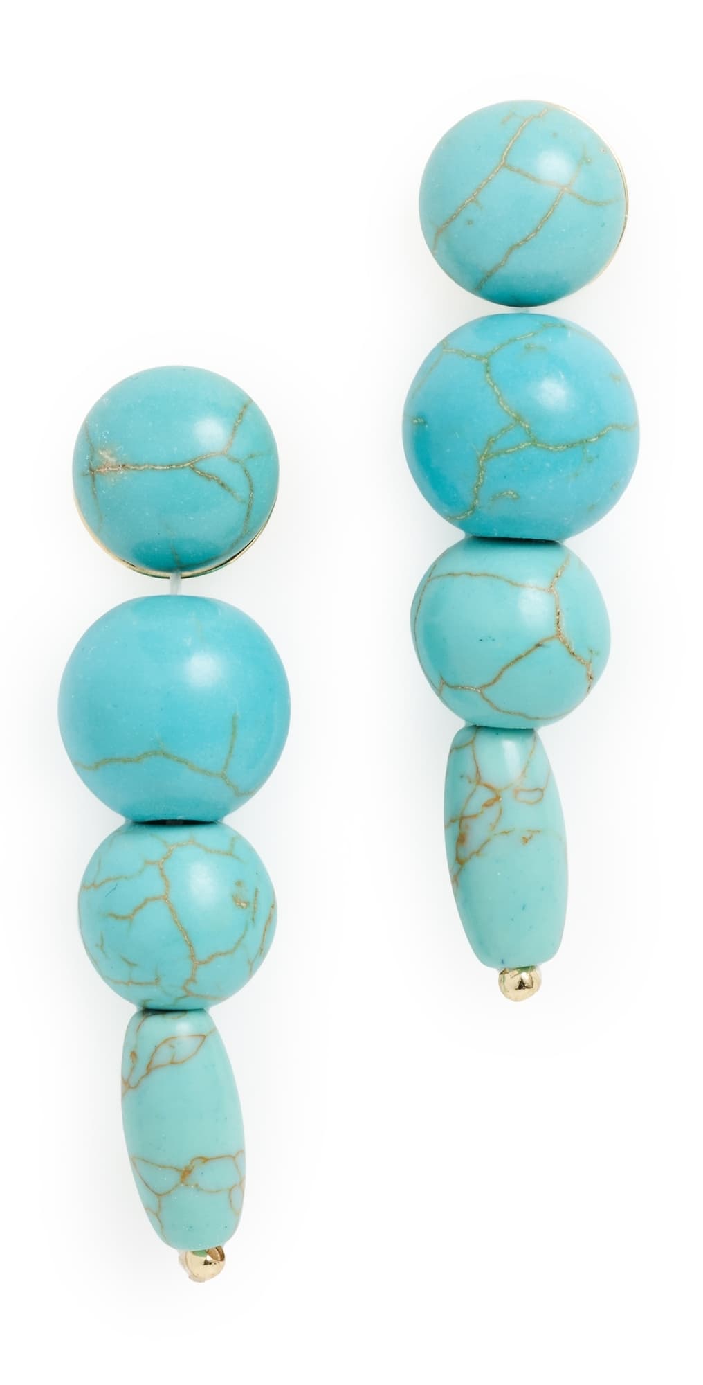 BaubleBar Fatima Drop Earrings Turquoise · One Size