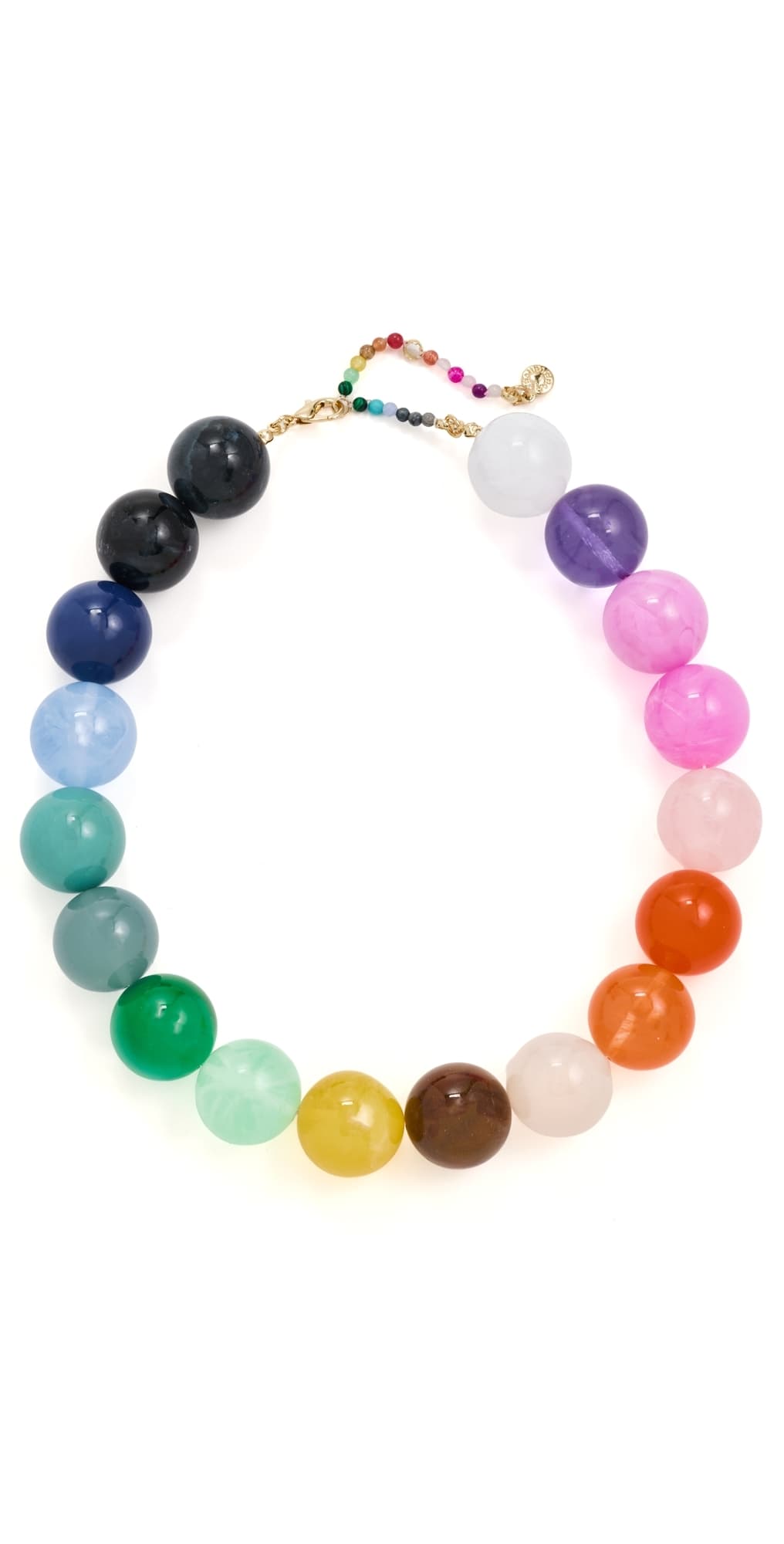 BaubleBar Jane Beaded Necklace Rainbow