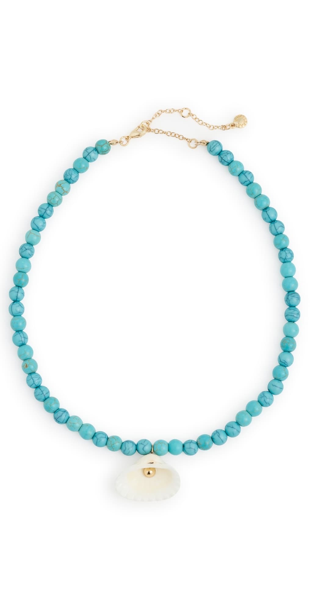 BaubleBar Julissa Semi-Precious Shell Necklace Turquoise