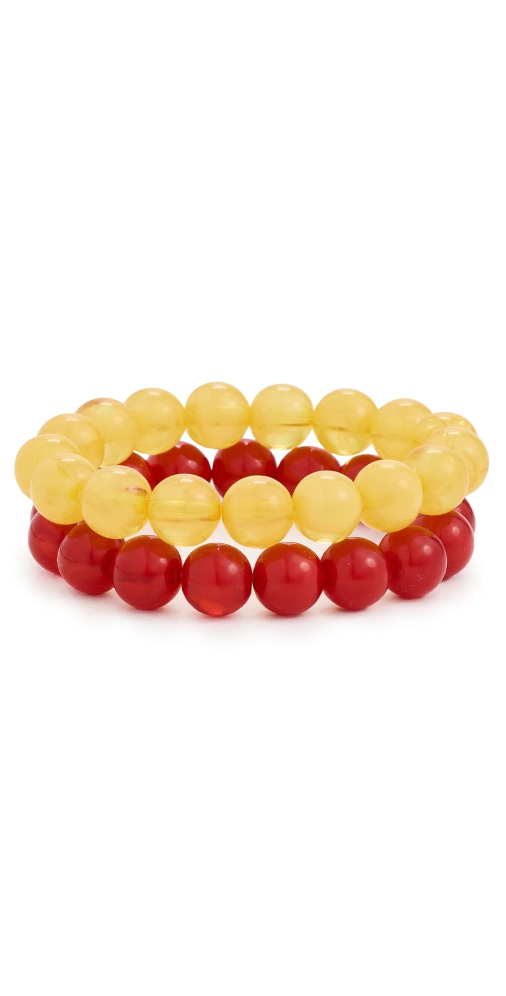 BaubleBar Jane Warm Toned Beaded Bracelet Set Red