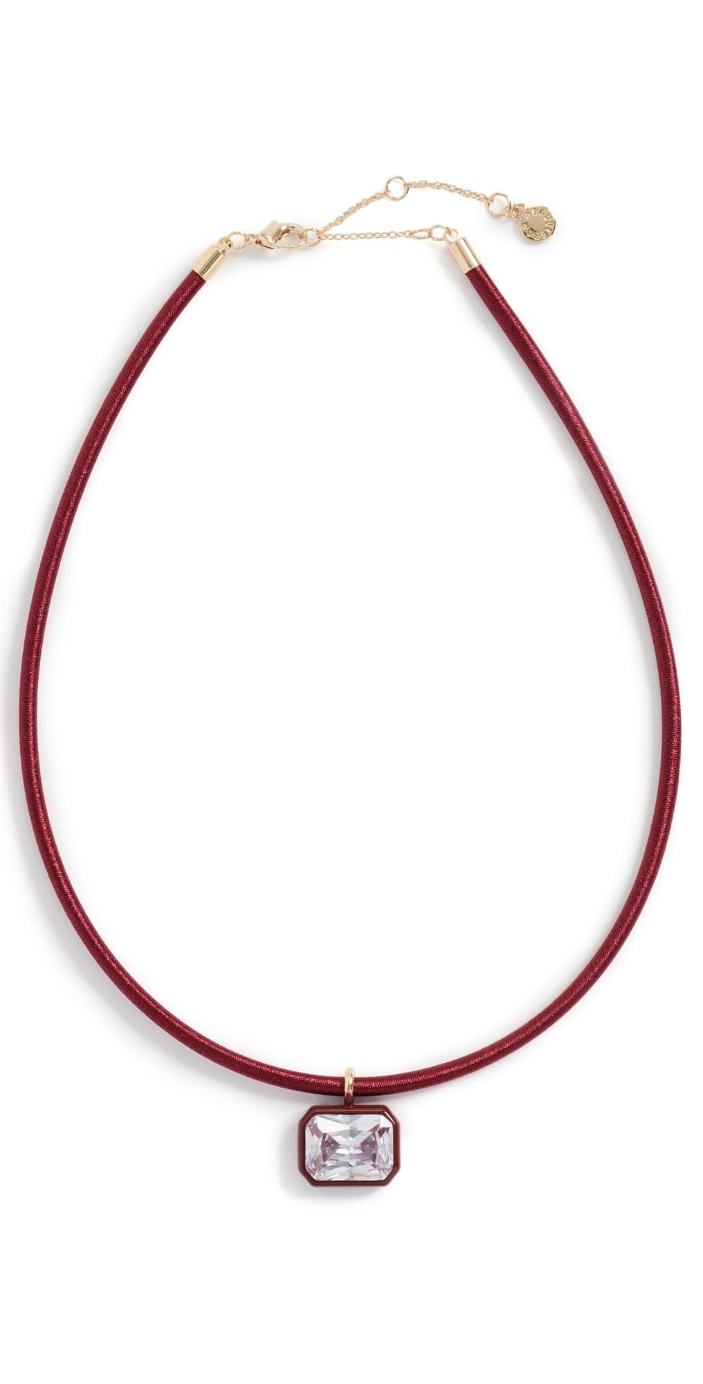 BaubleBar Lindsey Crystal Collar Necklace Red