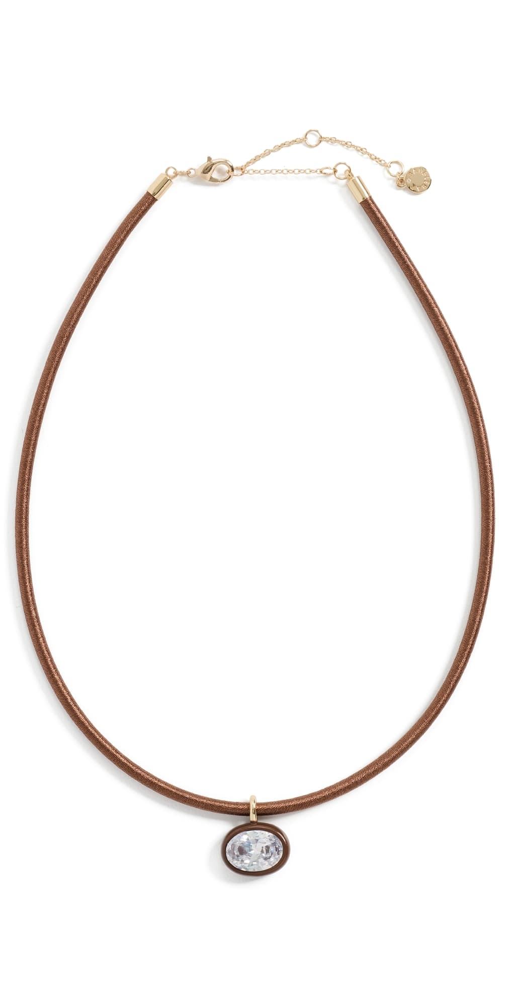 BaubleBar Lindsey Crystal Collar Necklace Brown · One Size