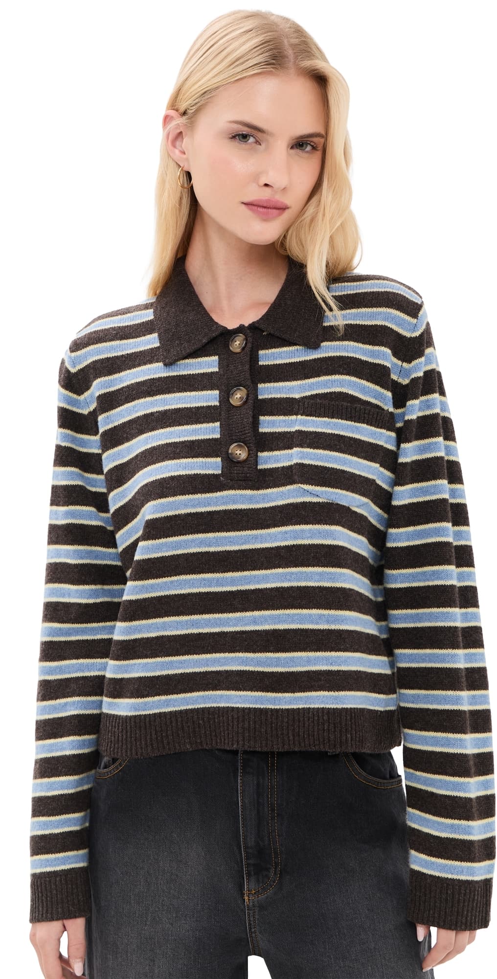 BAUM UND PFERDGARTEN Cori Sweater Coffee Stripe