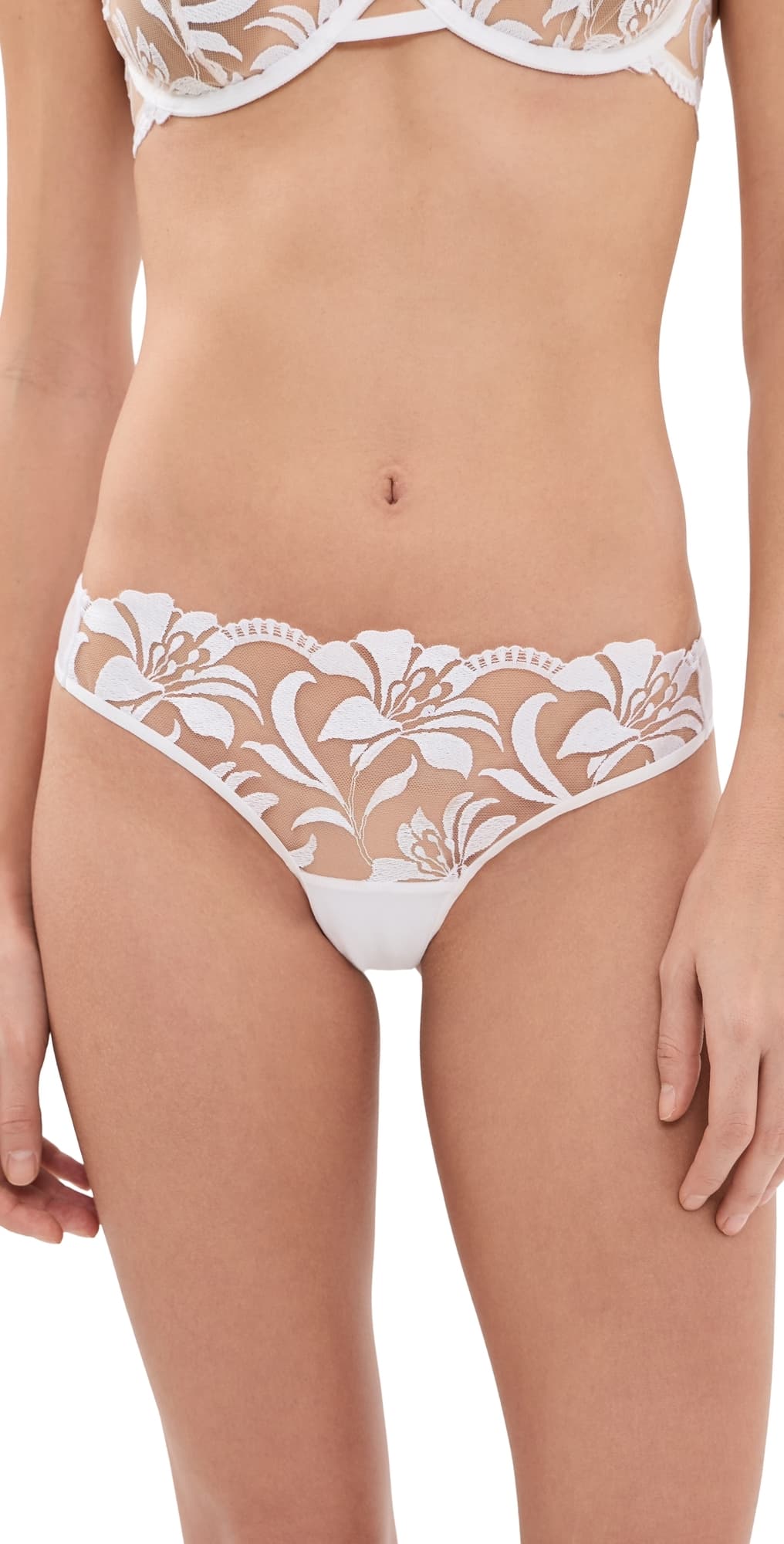 Bluebella Leonora Briefs White/Sheer