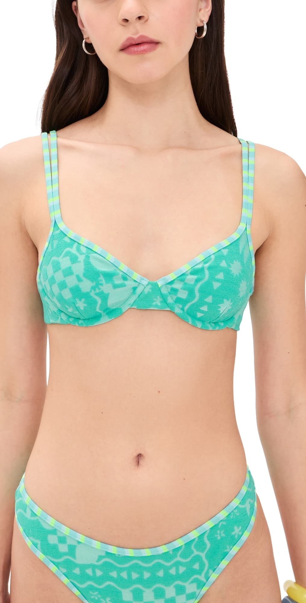 Beach Riot Camilla Bikini Top Aqua Haze