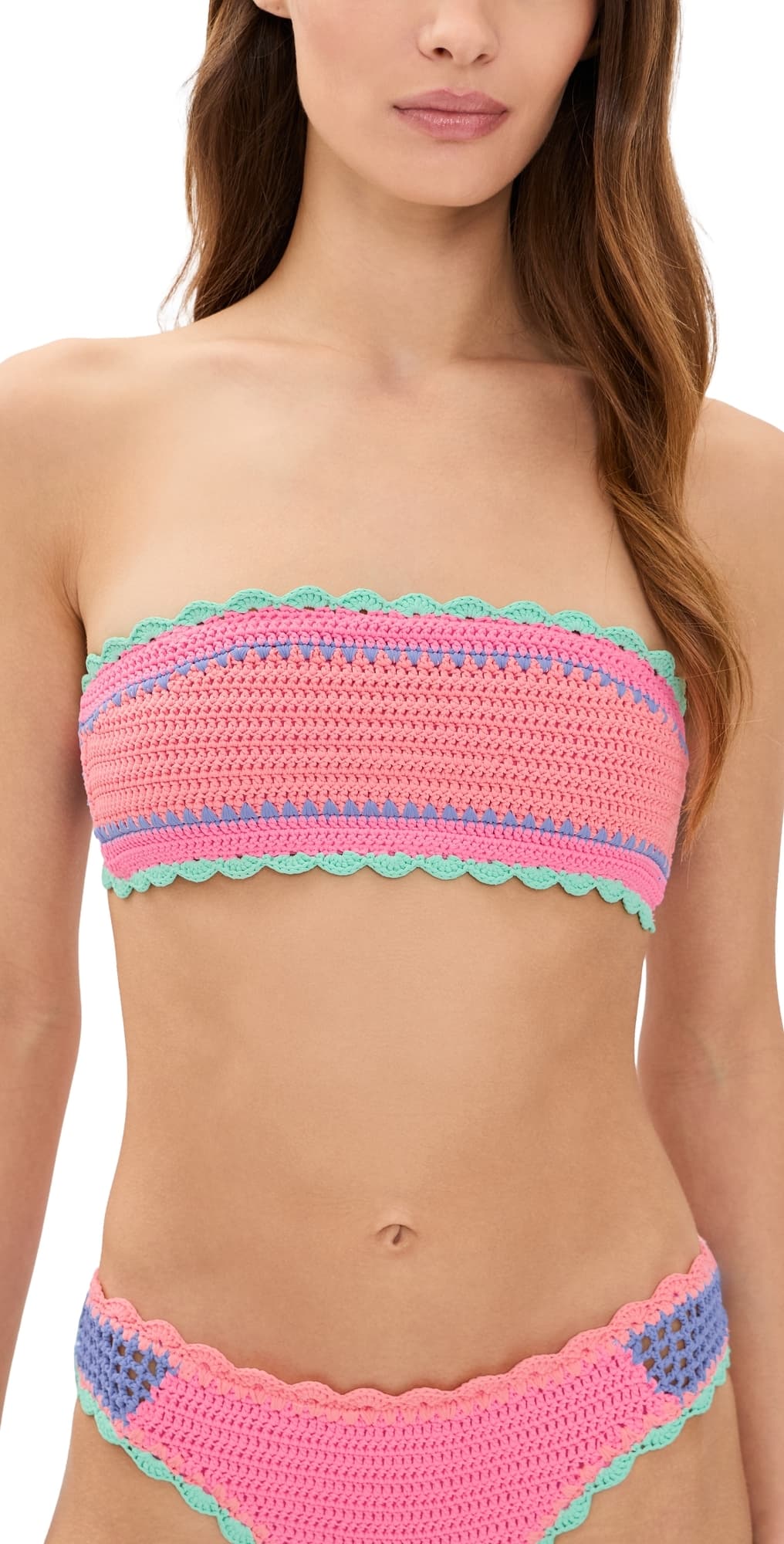 Beach Riot Rey Bikini Top Sea Breeze Crochet