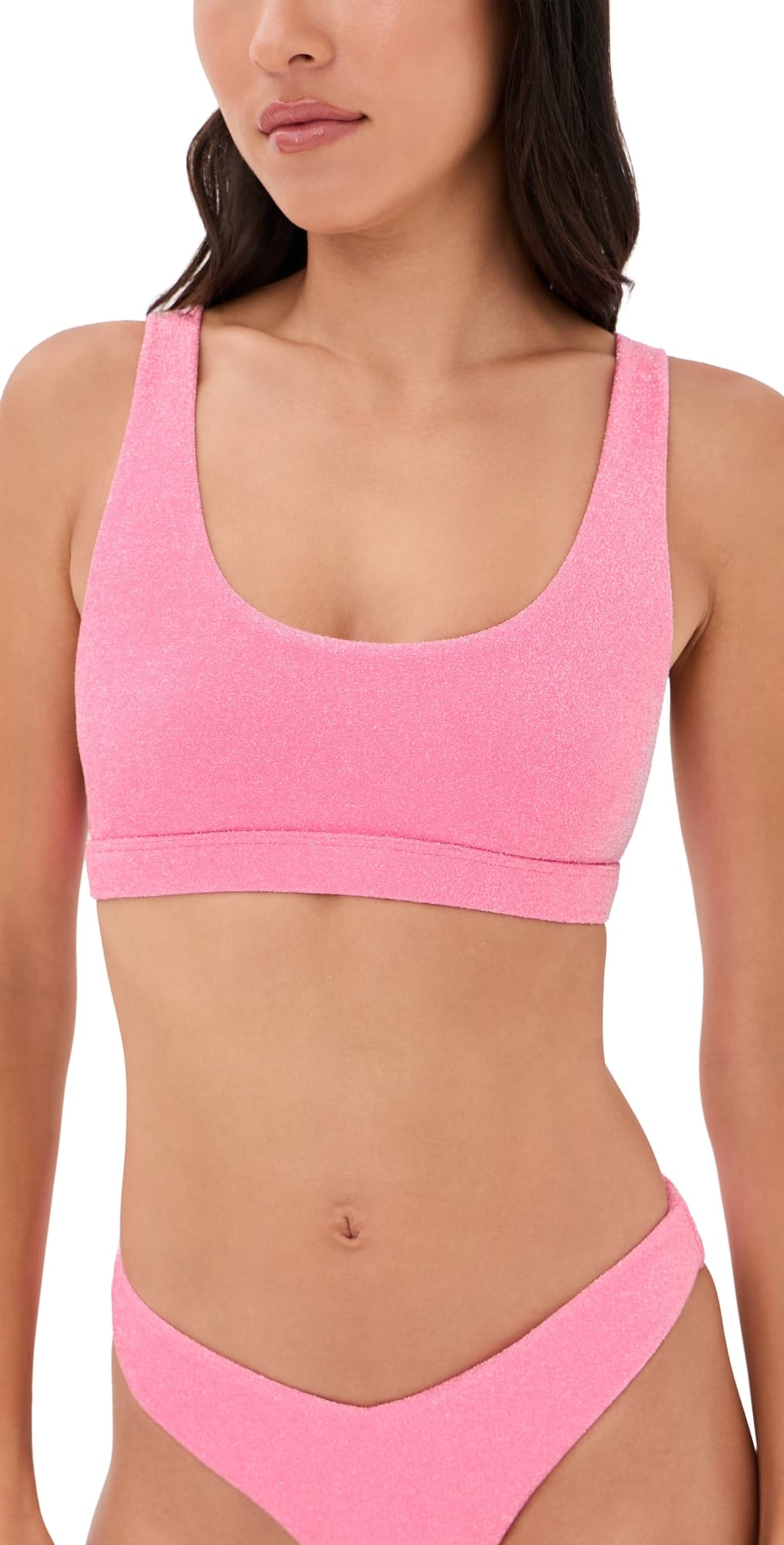 Beach Riot Peyton Bikini Top Shoreline Pink Shine