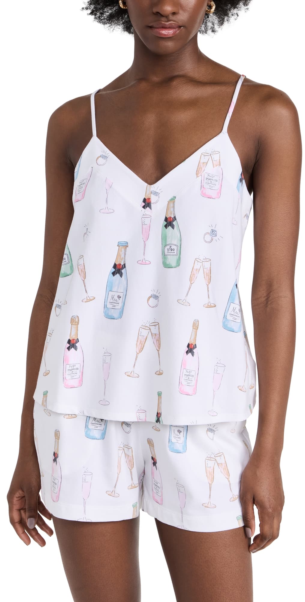 BedHead PJs Boxer Tank Pajama Set Champagne Wedding