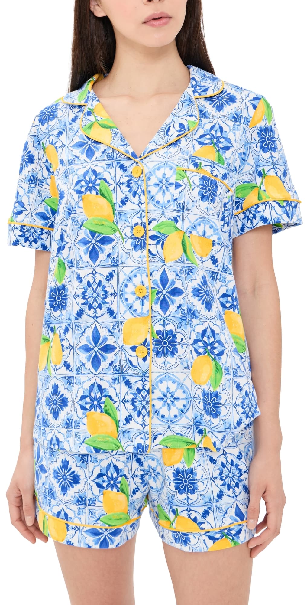 BedHead PJs Short Sleeve Shorts Pajama Set Azure Summer
