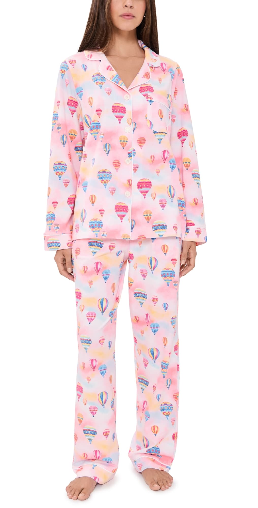 BedHead PJs Long Sleeve Classic Pajama Set Serene Sunrise