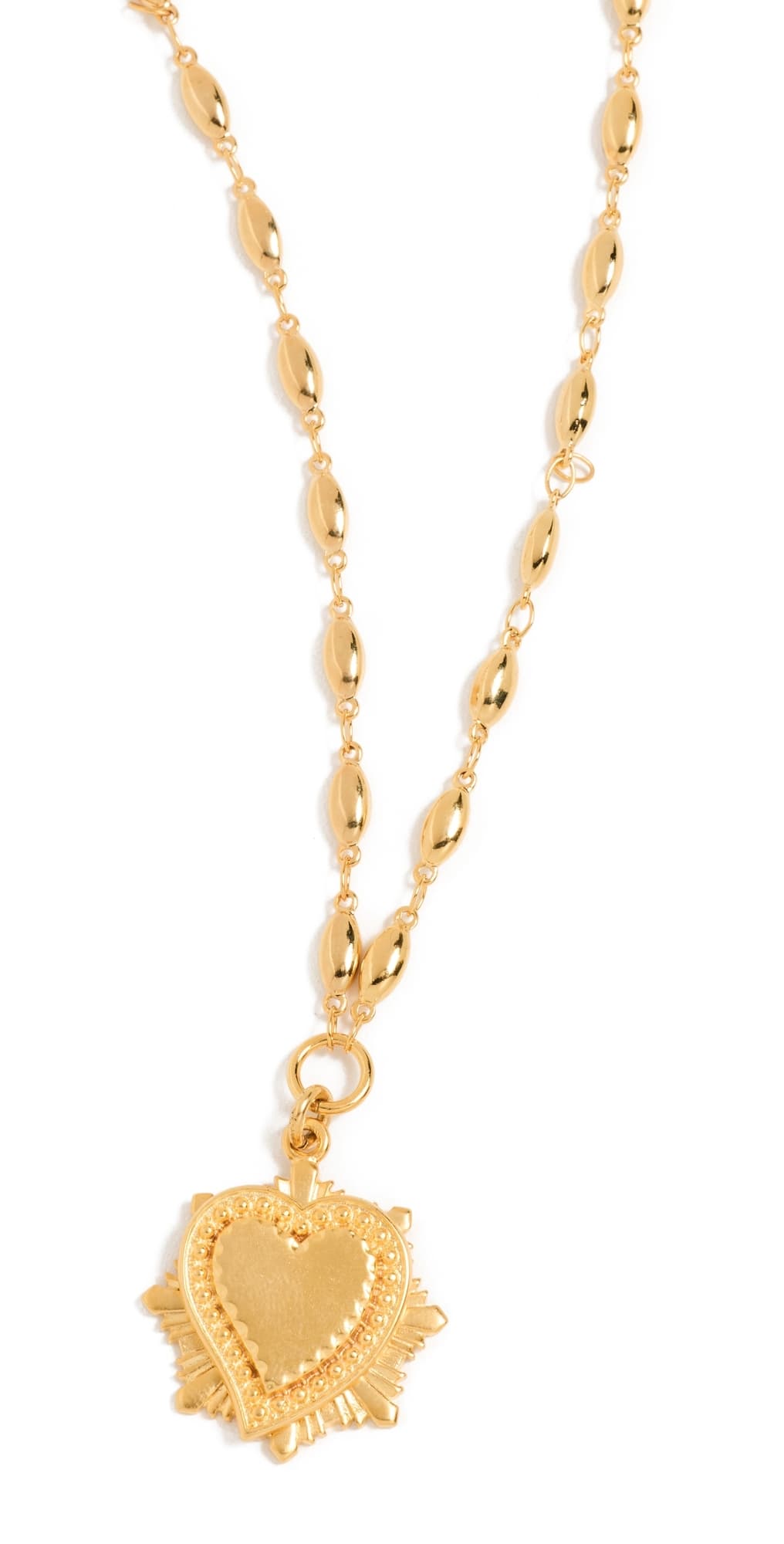 Brinker + Eliza Heart On Fire Necklace Gold · One Size