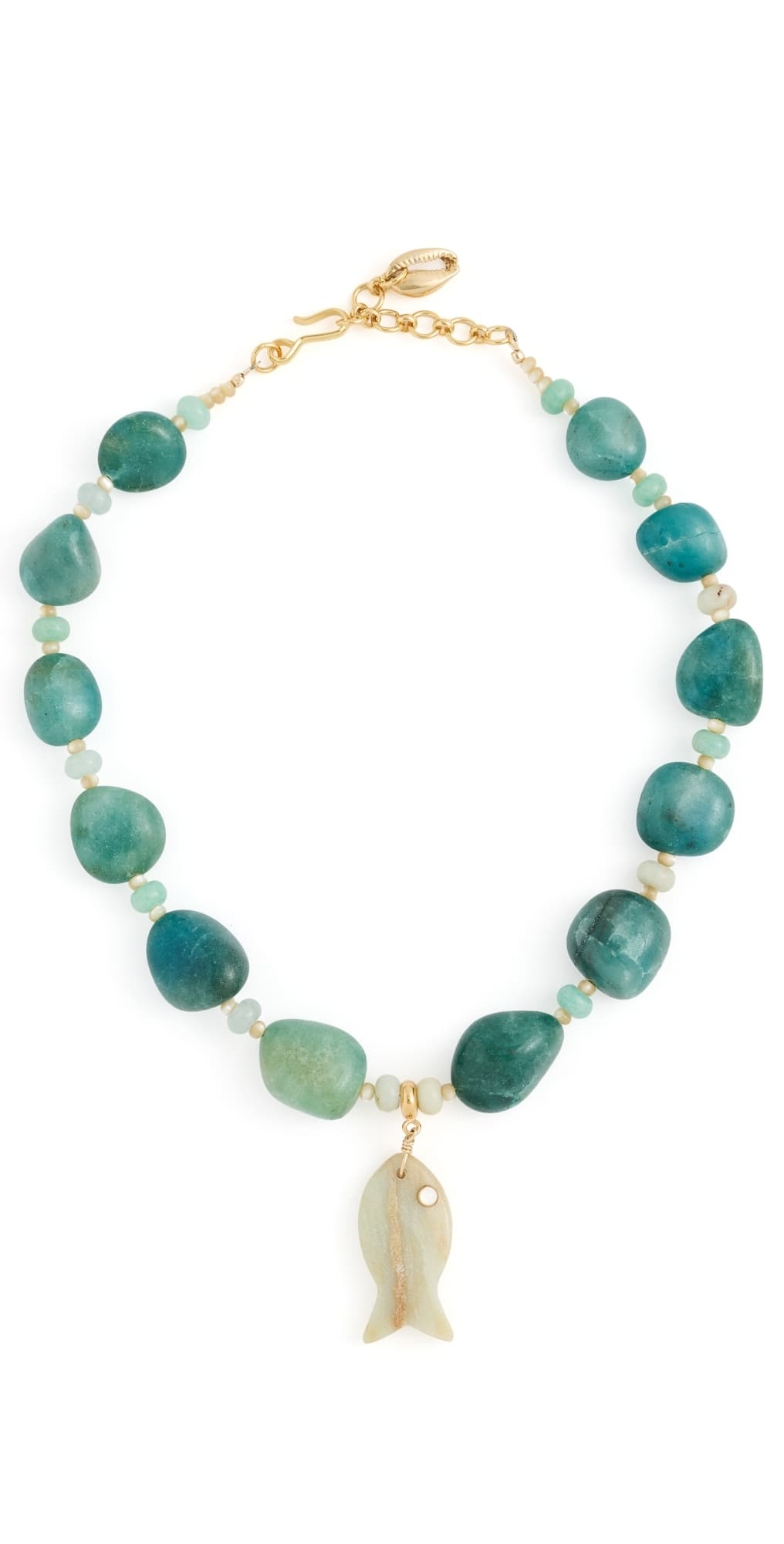 Brinker + Eliza Portofino Necklace Teal Agate