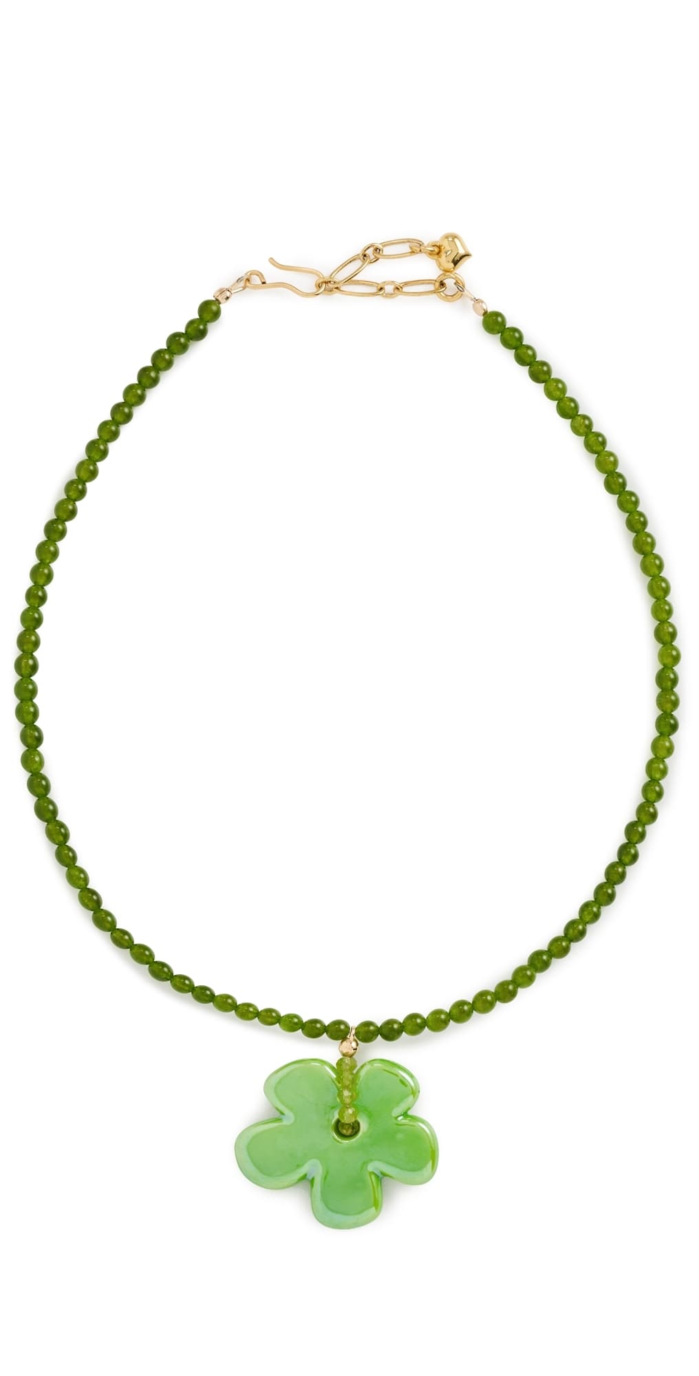 Brinker + Eliza Groovy Necklace Green Multi