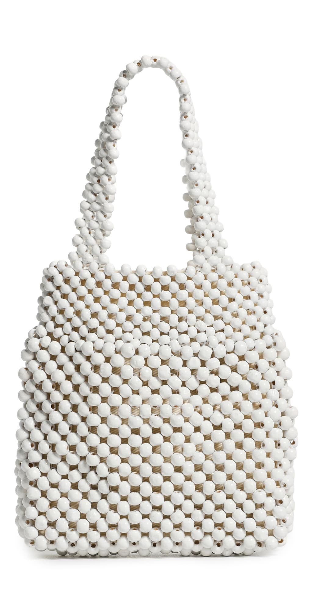 Bembien Maris Beaded Bag Cream