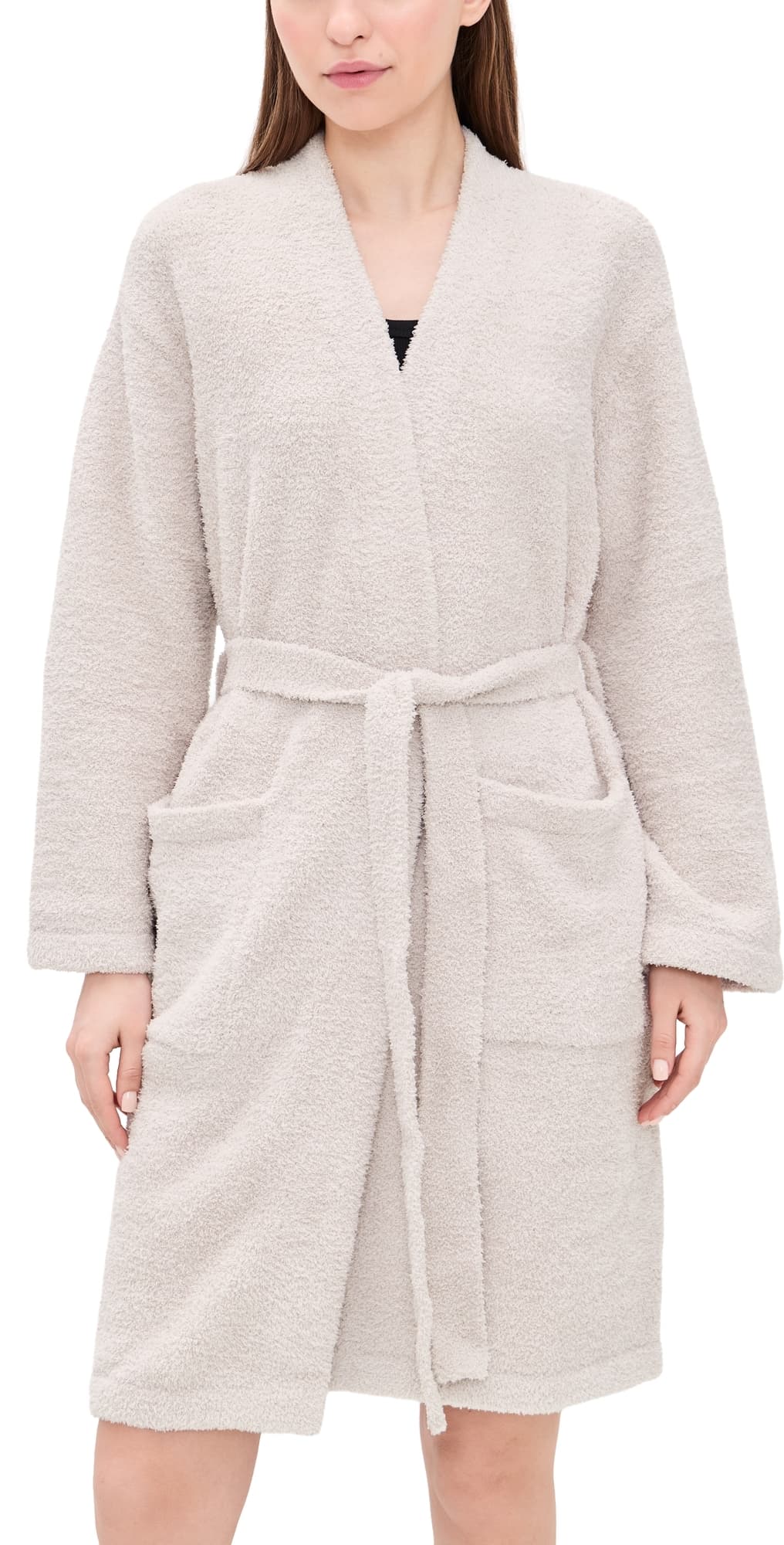 Barefoot Dreams CozyChic Solid Robe Stone · XXS/XS