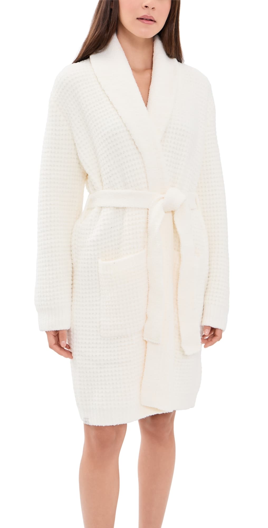 Barefoot Dreams CozyChic Waffle Robe Pearl