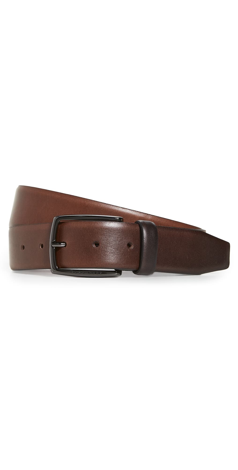 BOSS Celie Italian Leather Belt Brown