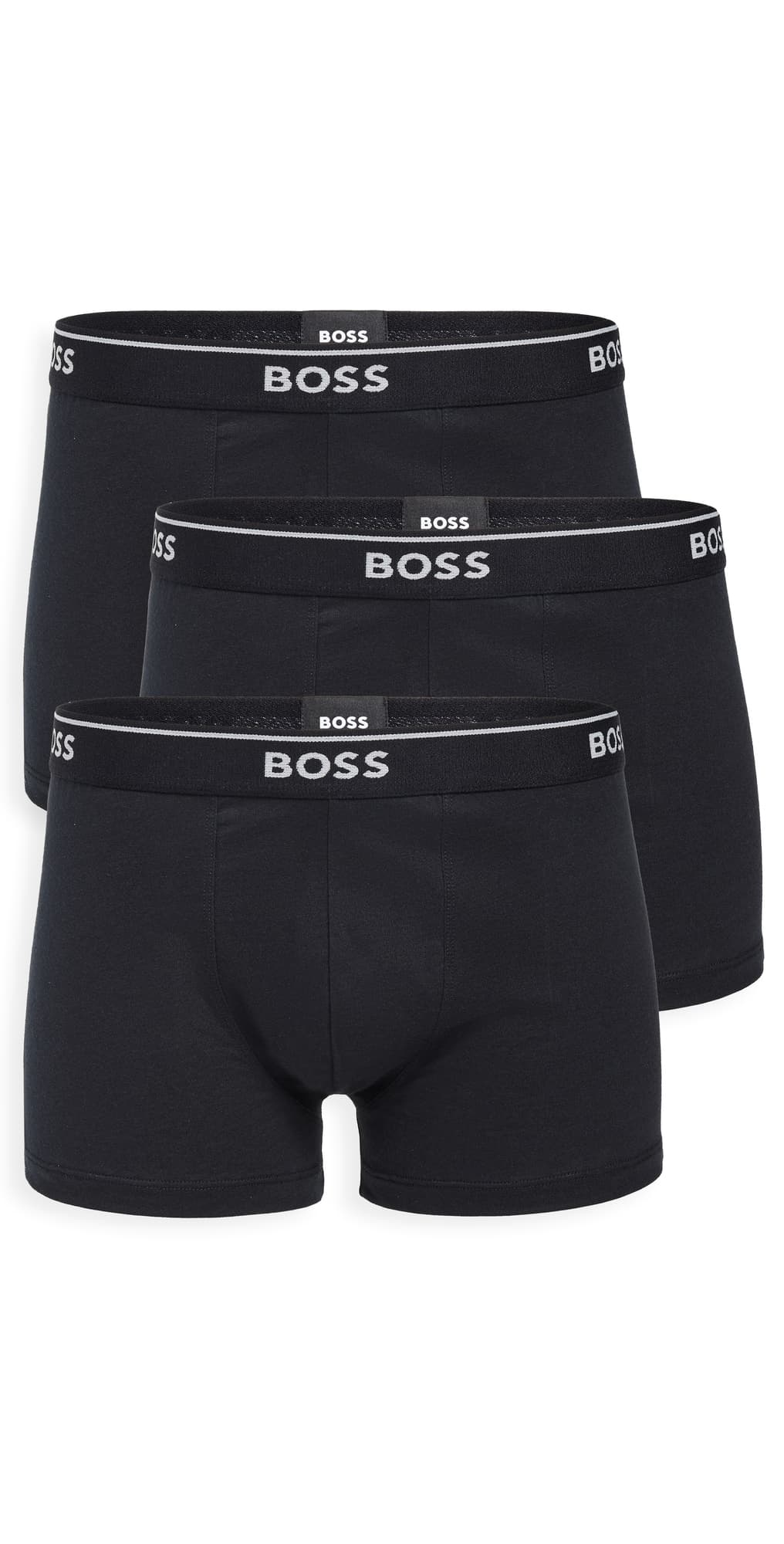 BOSS Classic Cotton 3 Pack Trunks Black