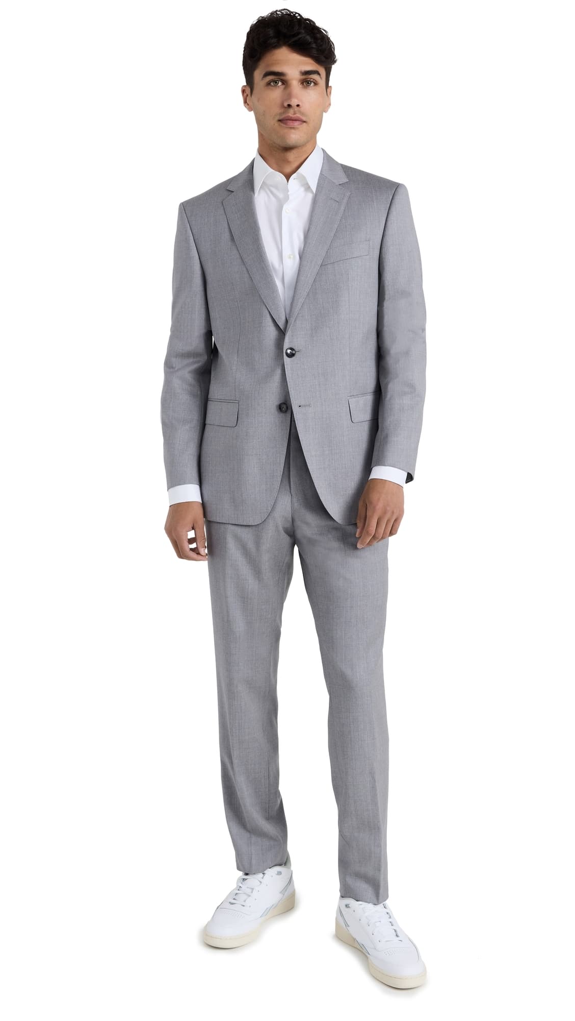 BOSS Slim Fit Suit Grey