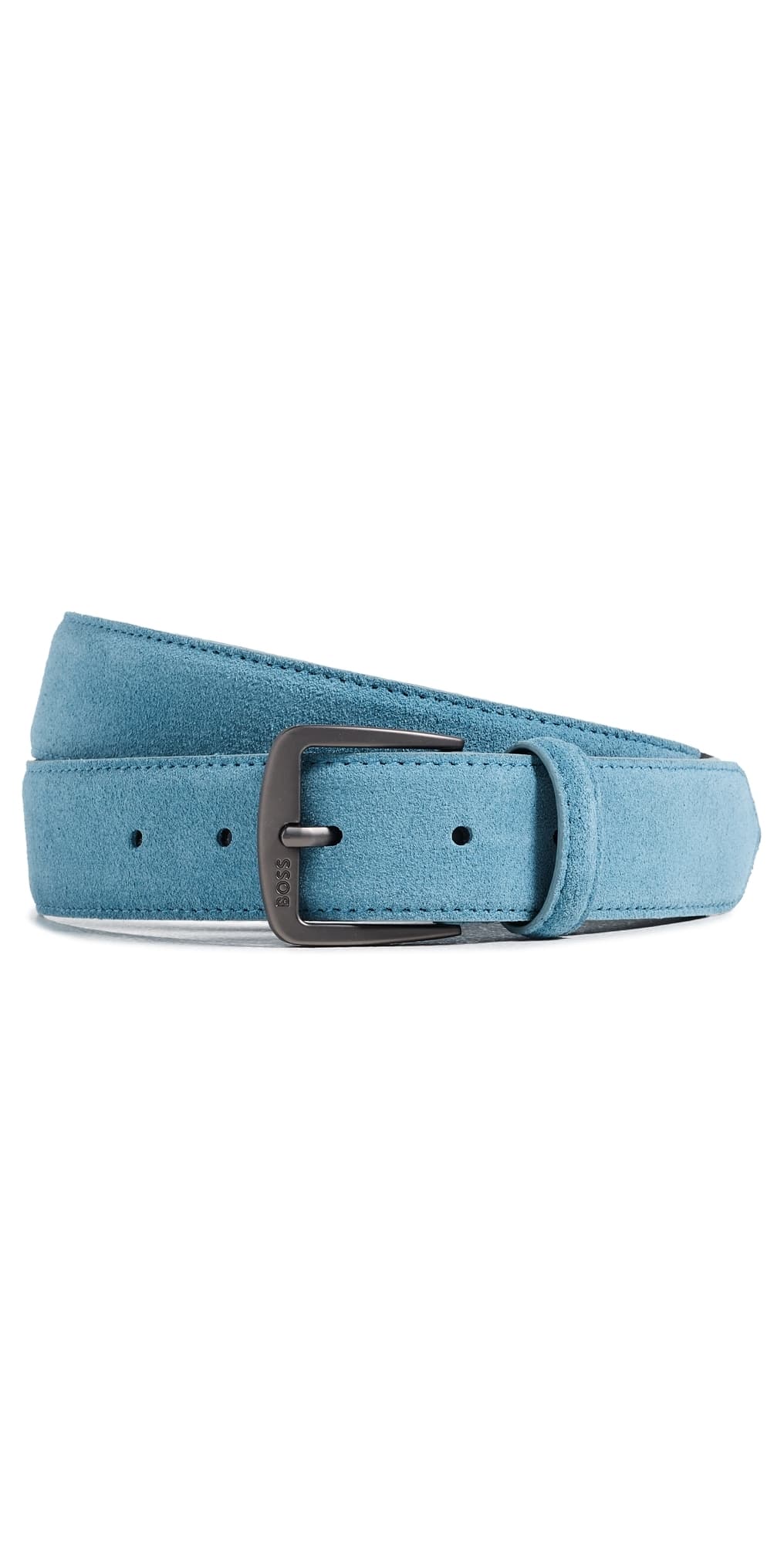 BOSS Syhr Suede Belt Open Blue