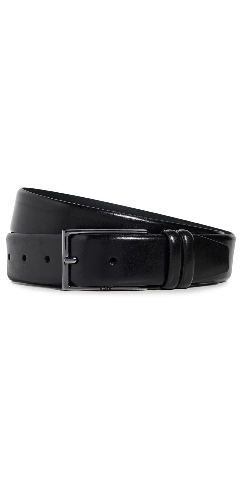 BOSS Carmello Leather Belt Black