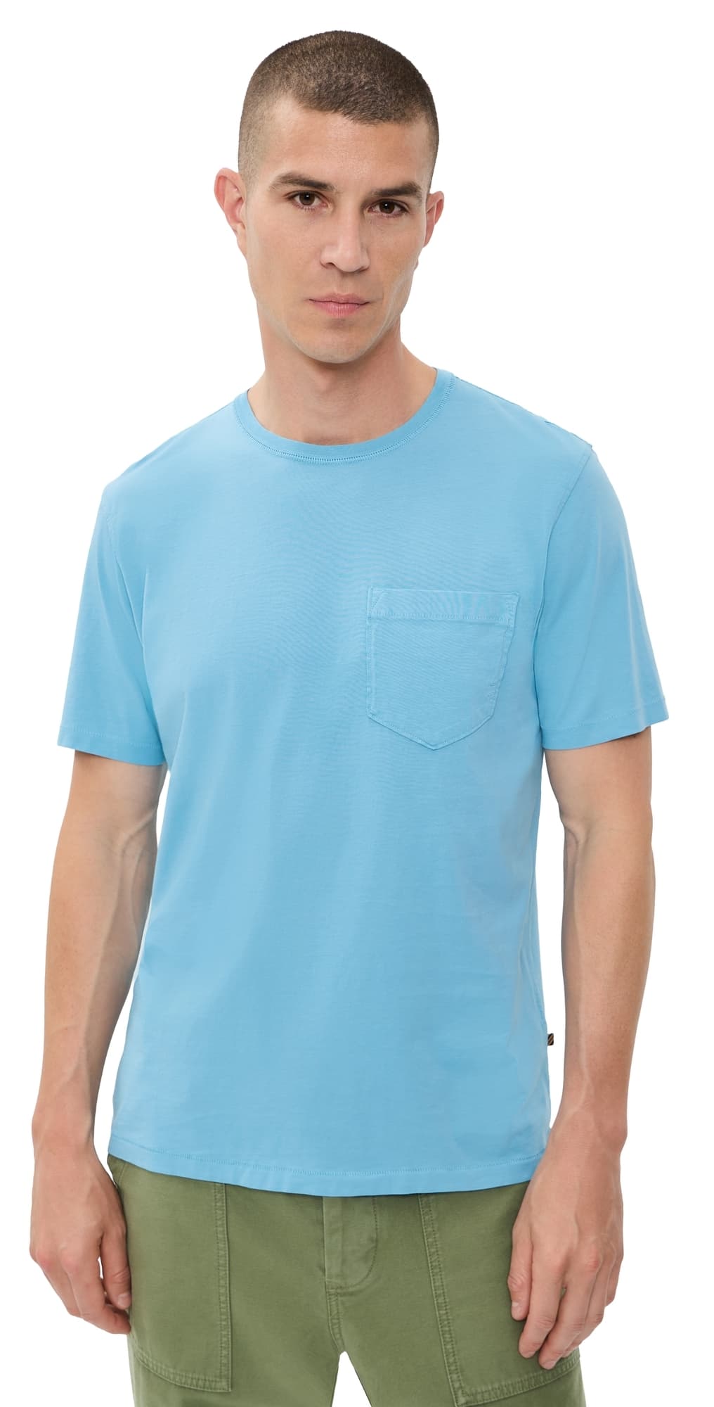 Billy Reid Washed Tee Delphinium Blue