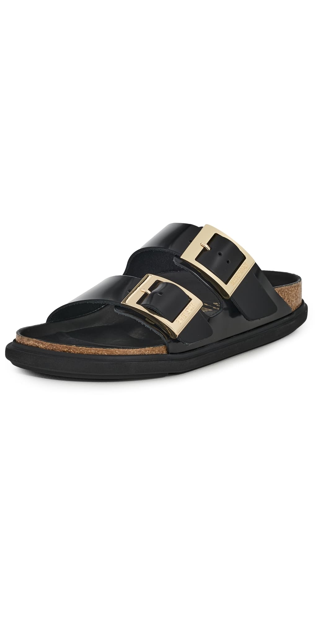 Birkenstock Arizona Droplet High Shine Sandals Black