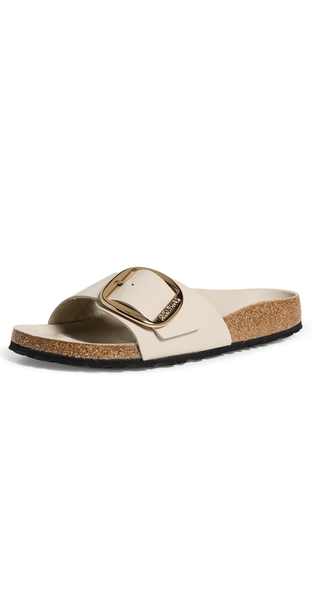 Birkenstock Madrid Big Buckle High Shine Sandals Oyster