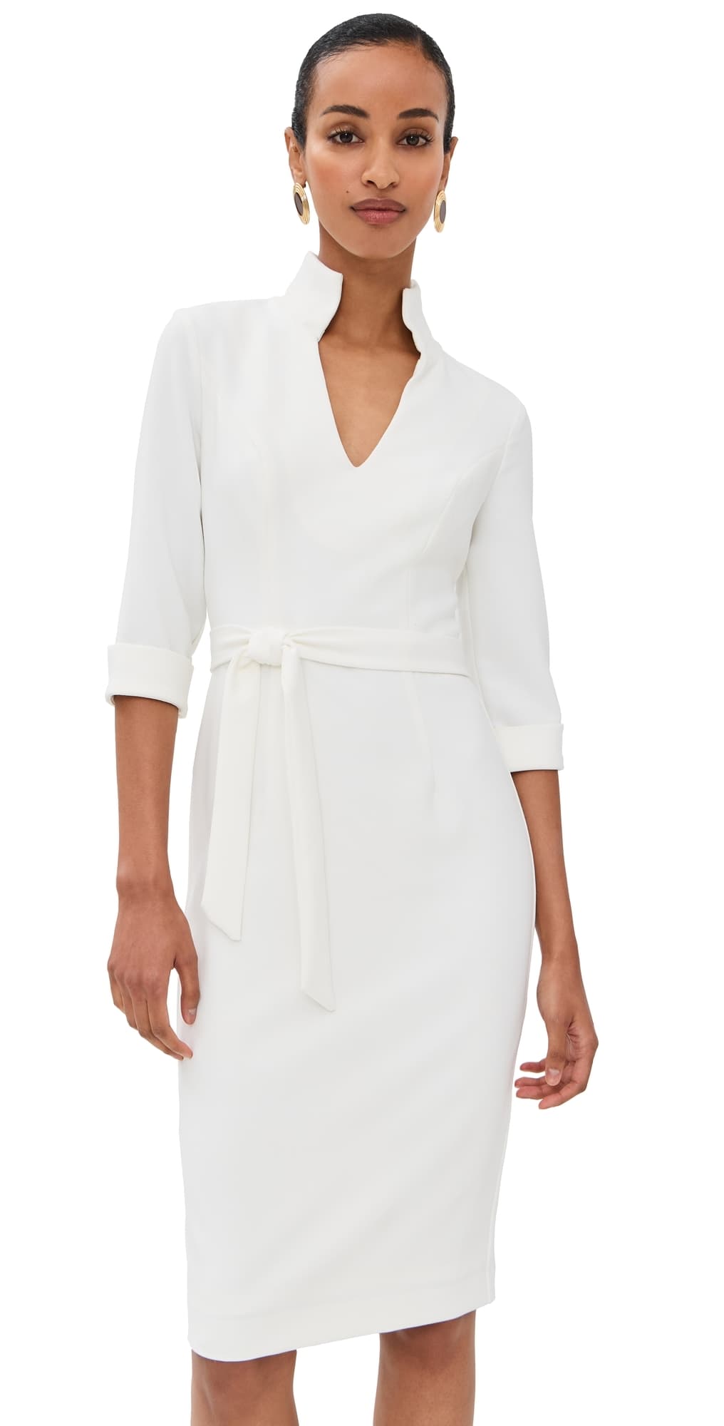 Black Halo Madeline Sheath Dress Porcelain