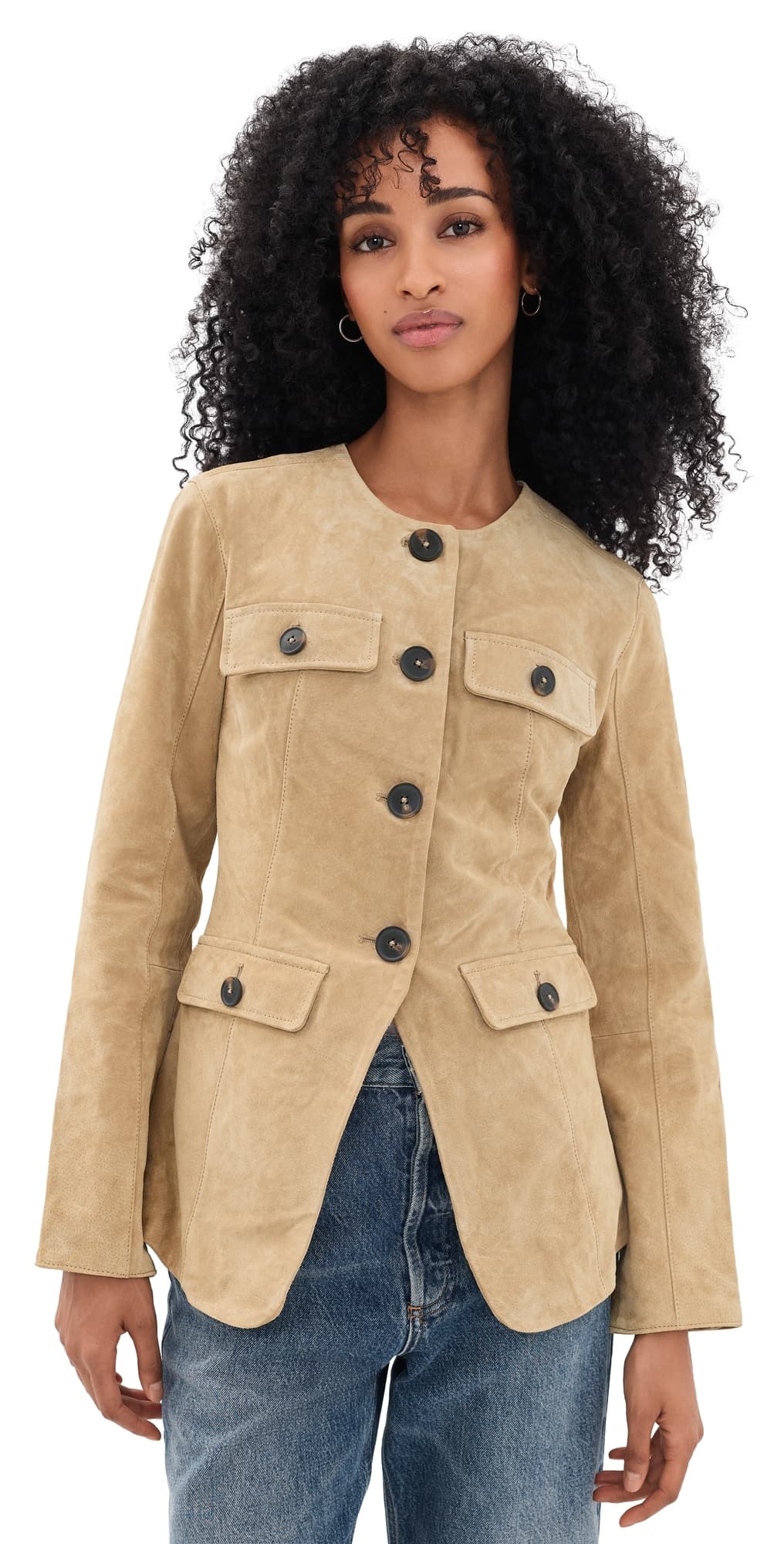 BLANKNYC Cinnamon Crunch Suede Blazer Cinnamon Crunch