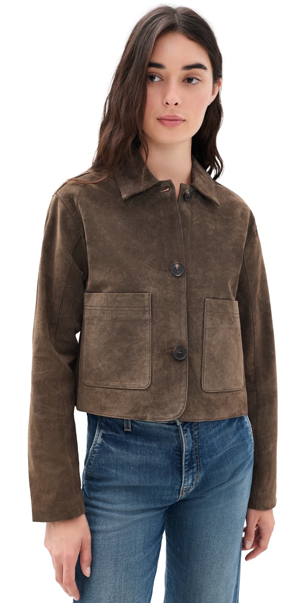 BLANKNYC Black Coffee Suede Jacket Brown