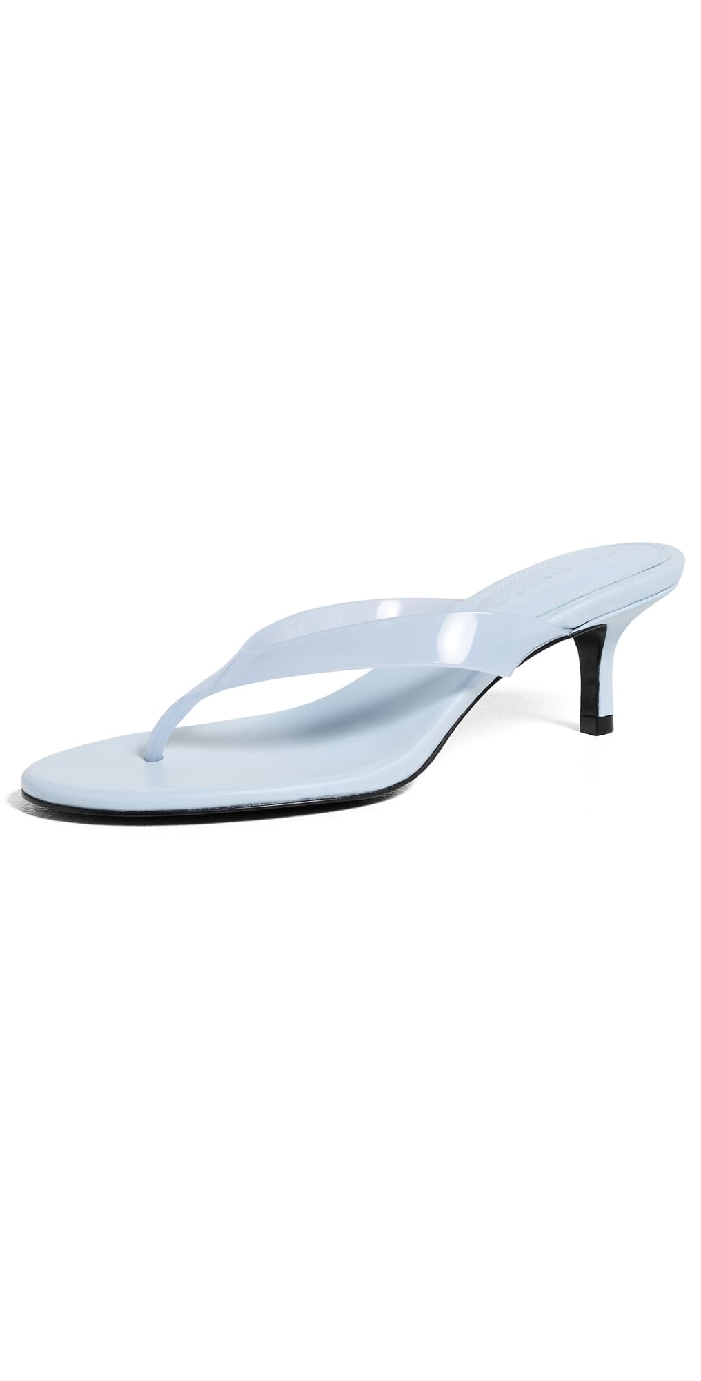 Black Suede Studio KG 50 Sandals Sky Blue Leather