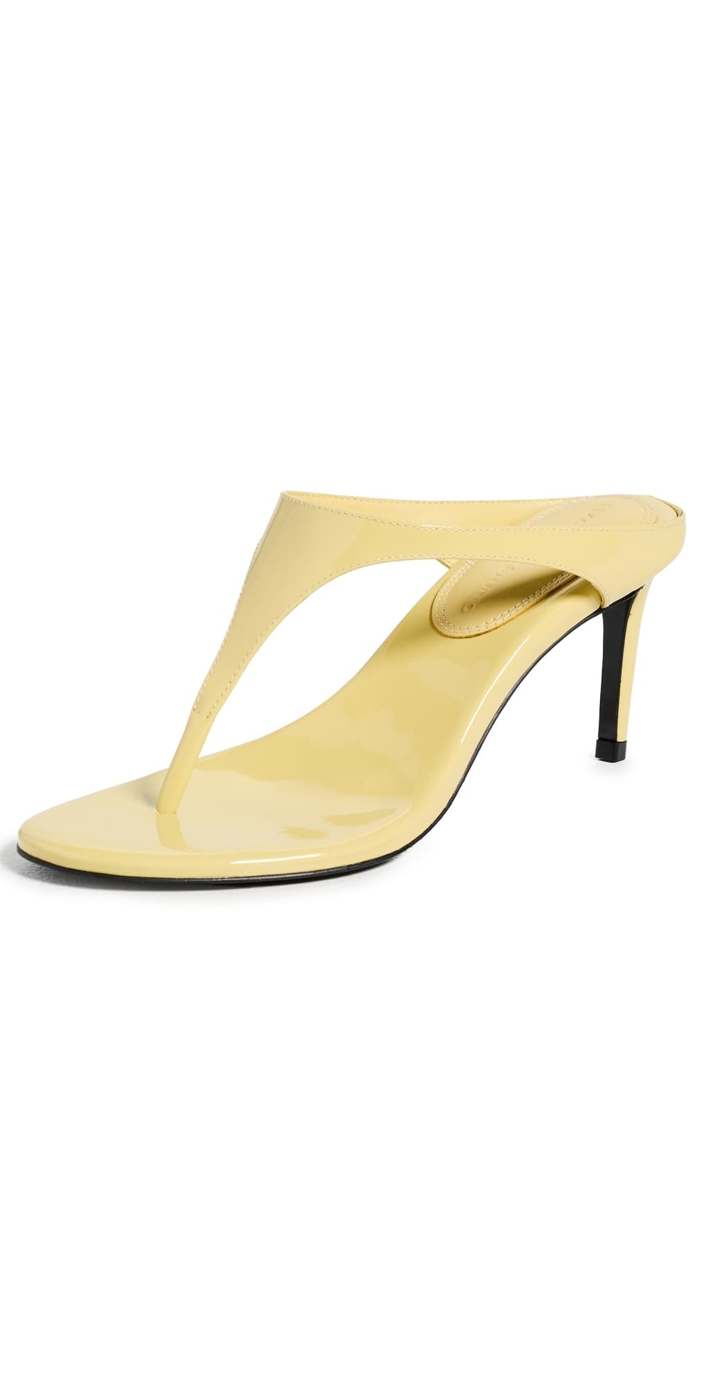 Black Suede Studio Laurel 65 Sandals Sunflower Patent Leather