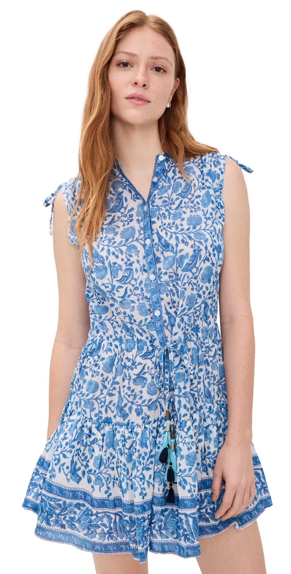 Bell Paula Mini Dress Blue White