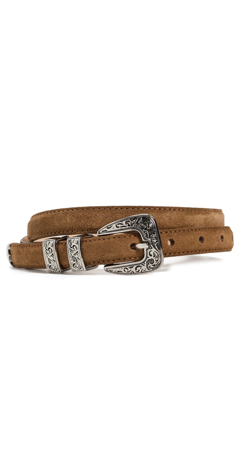 B-Low The Belt Gunnar Suede Belt Bronze Silver