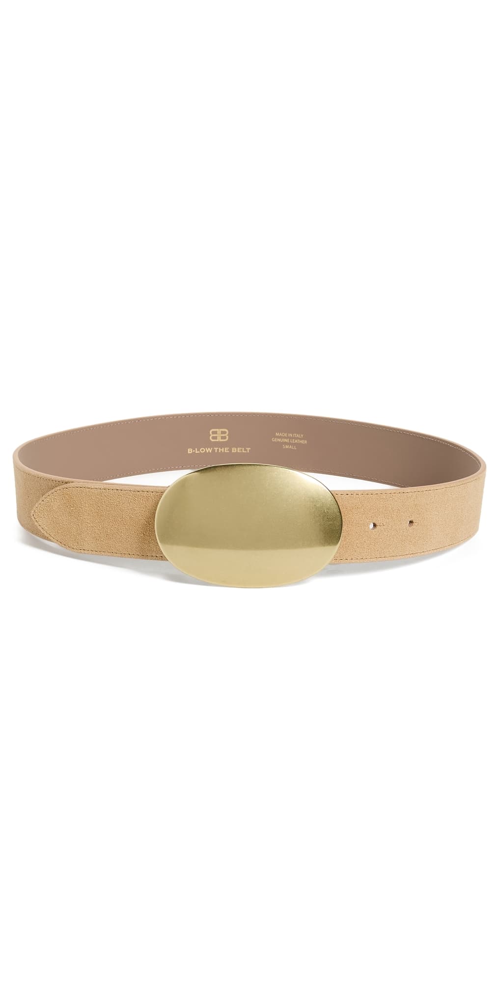 B-Low The Belt Myra Suede Belt Light Camel Brass