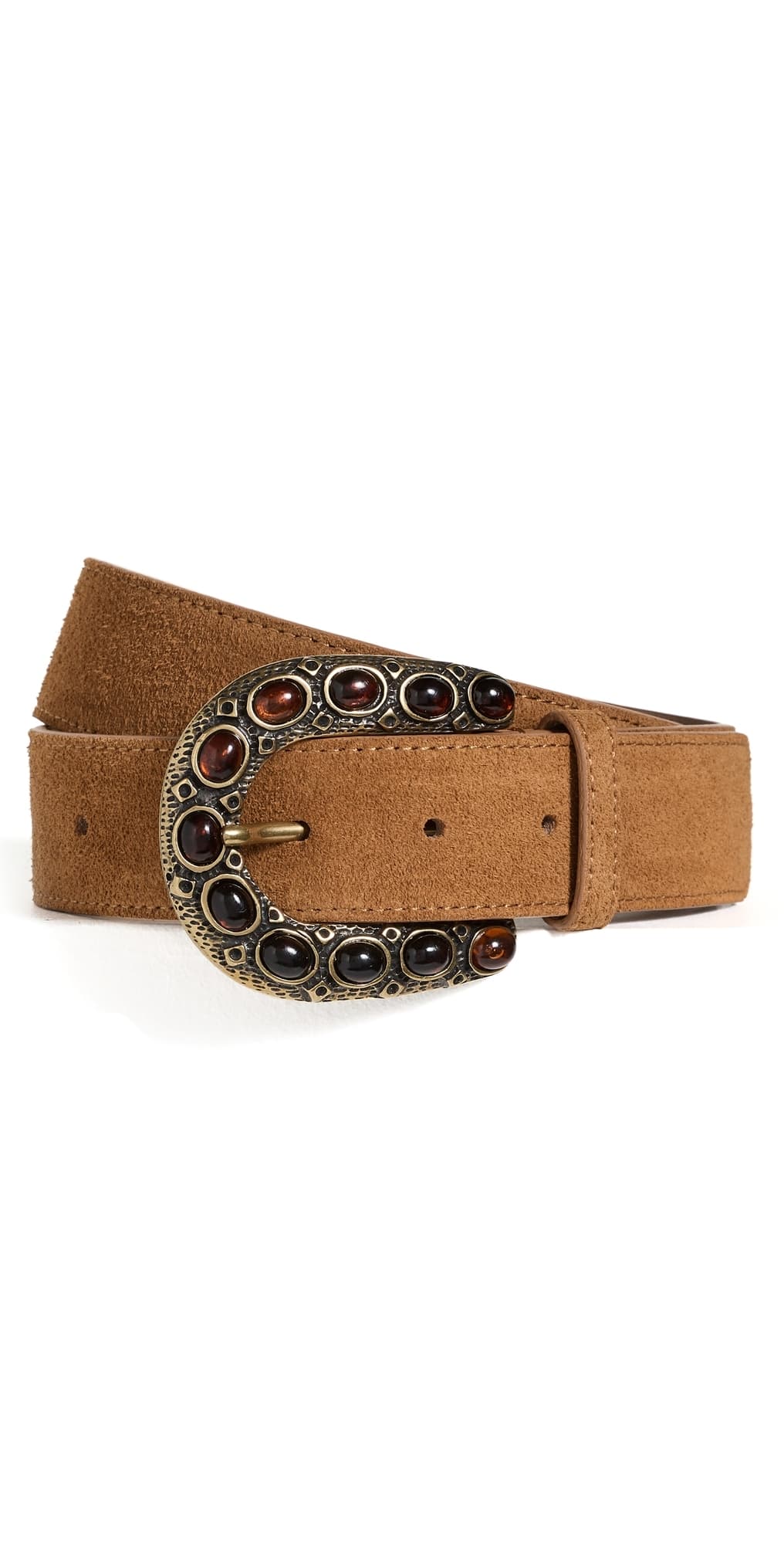 B-Low The Belt Charles Suede Belt Sienna/Brass
