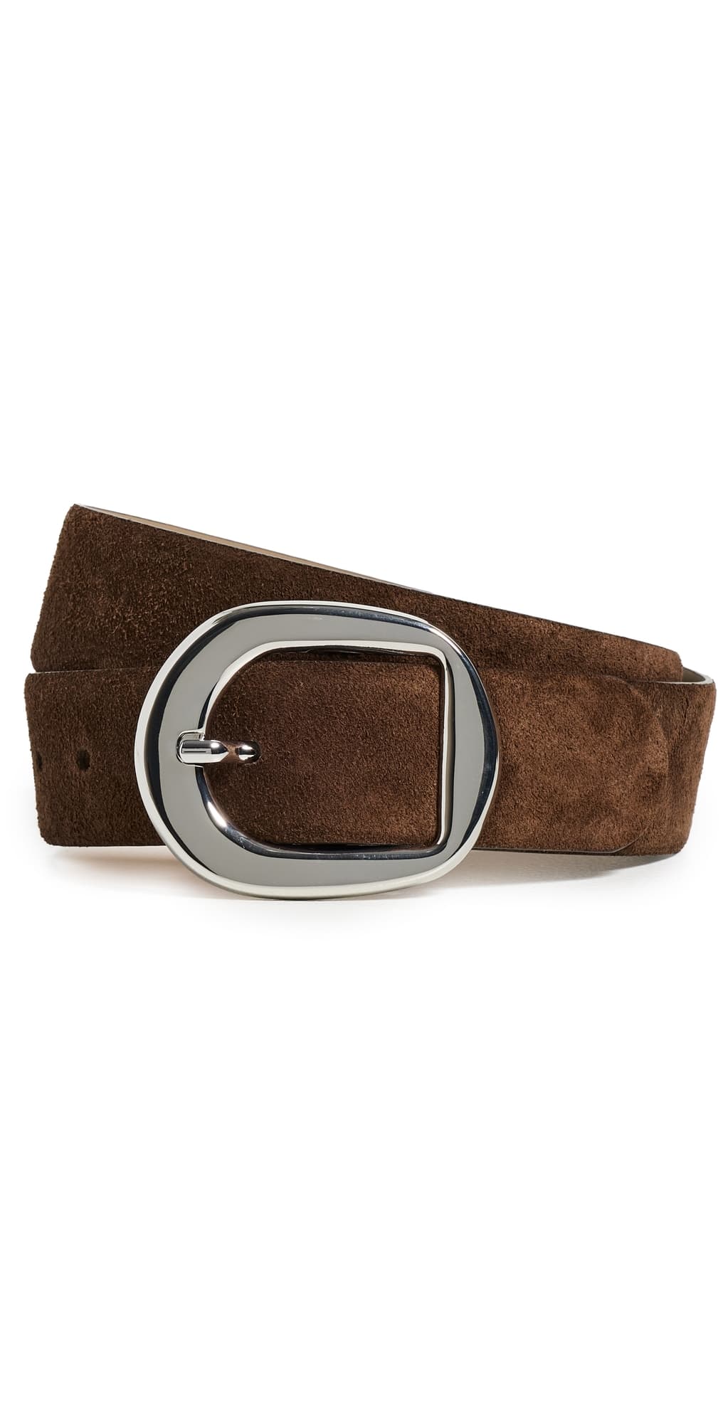 B-Low The Belt Greyson Suede Belt Chocolate/Silver