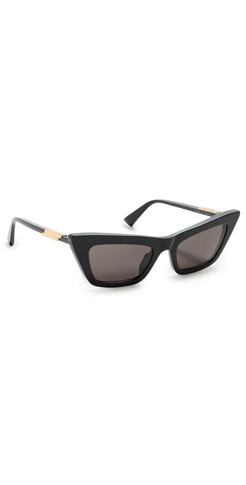 Bottega Veneta Snap Sunglasses Black-Black-Grey · One Size