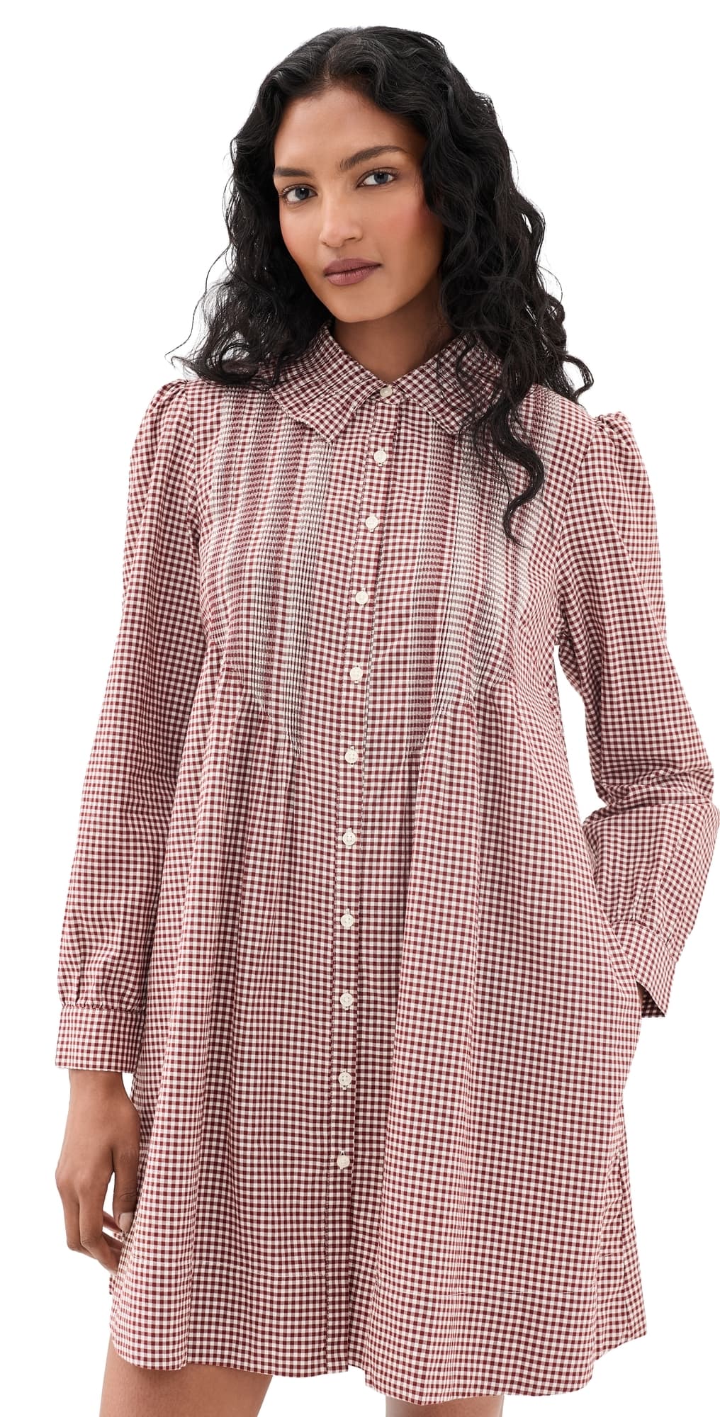 Birds of Paradis Olive Dress Mahogany Check