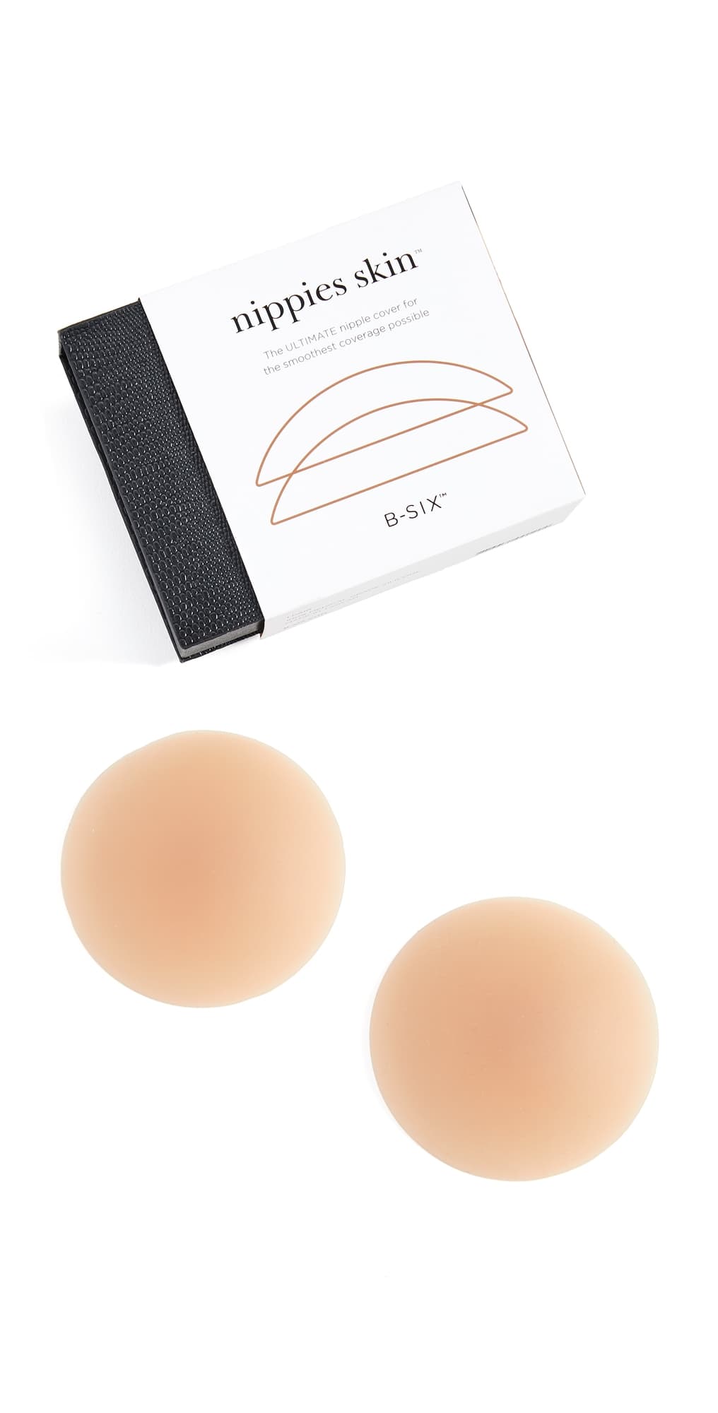 Bristols 6 Non Adhesive Nippies Skin Covers Coco