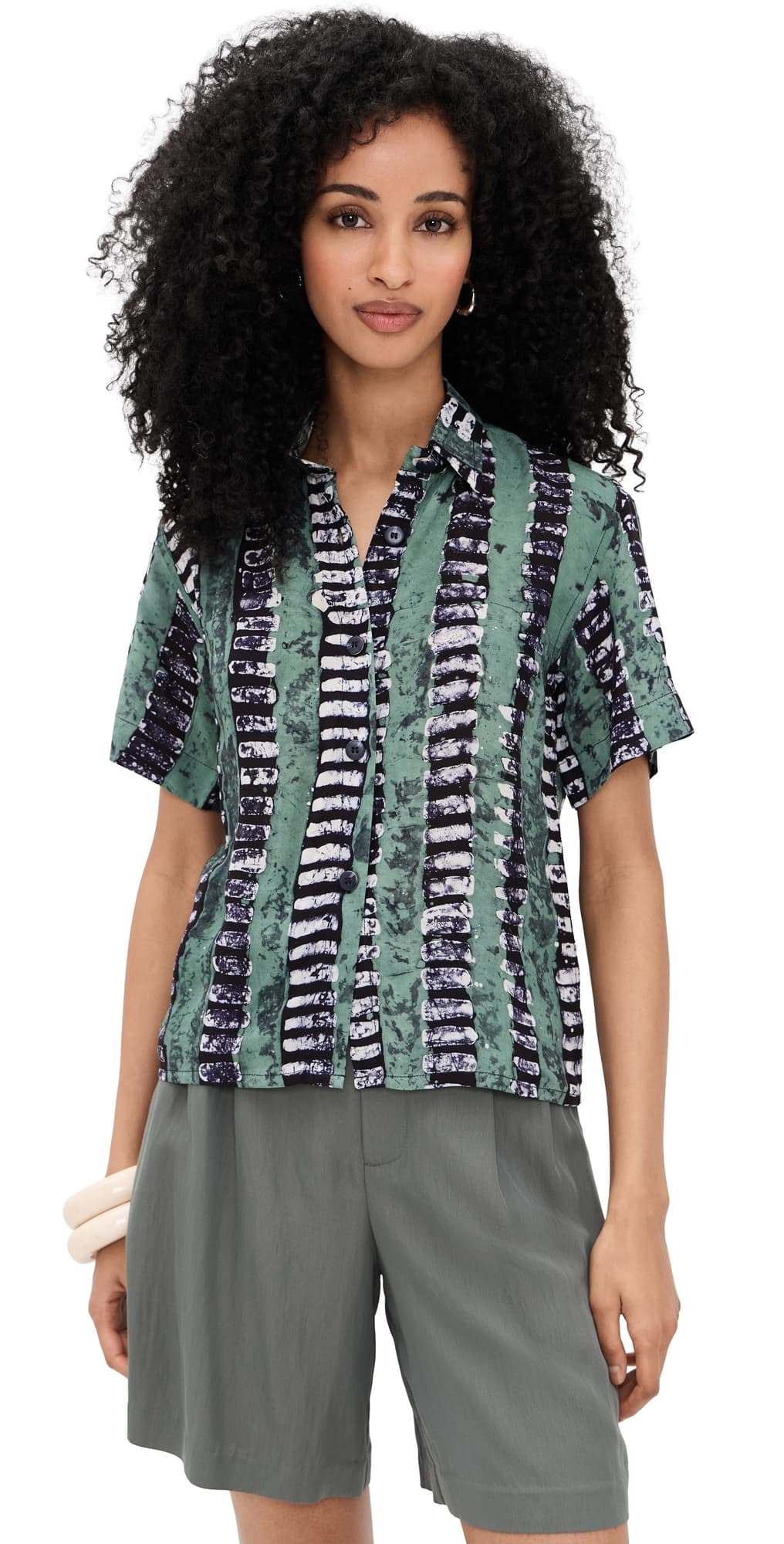 Busayo Ewatola Top Green/Blue/White
