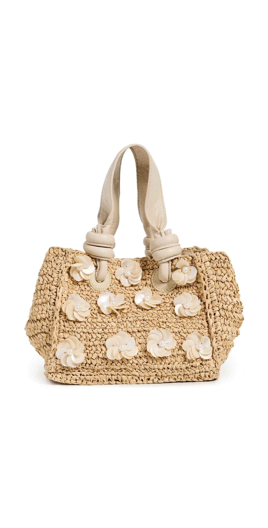 BTB Los Angeles Dottie Mini Tote Bag Natural
