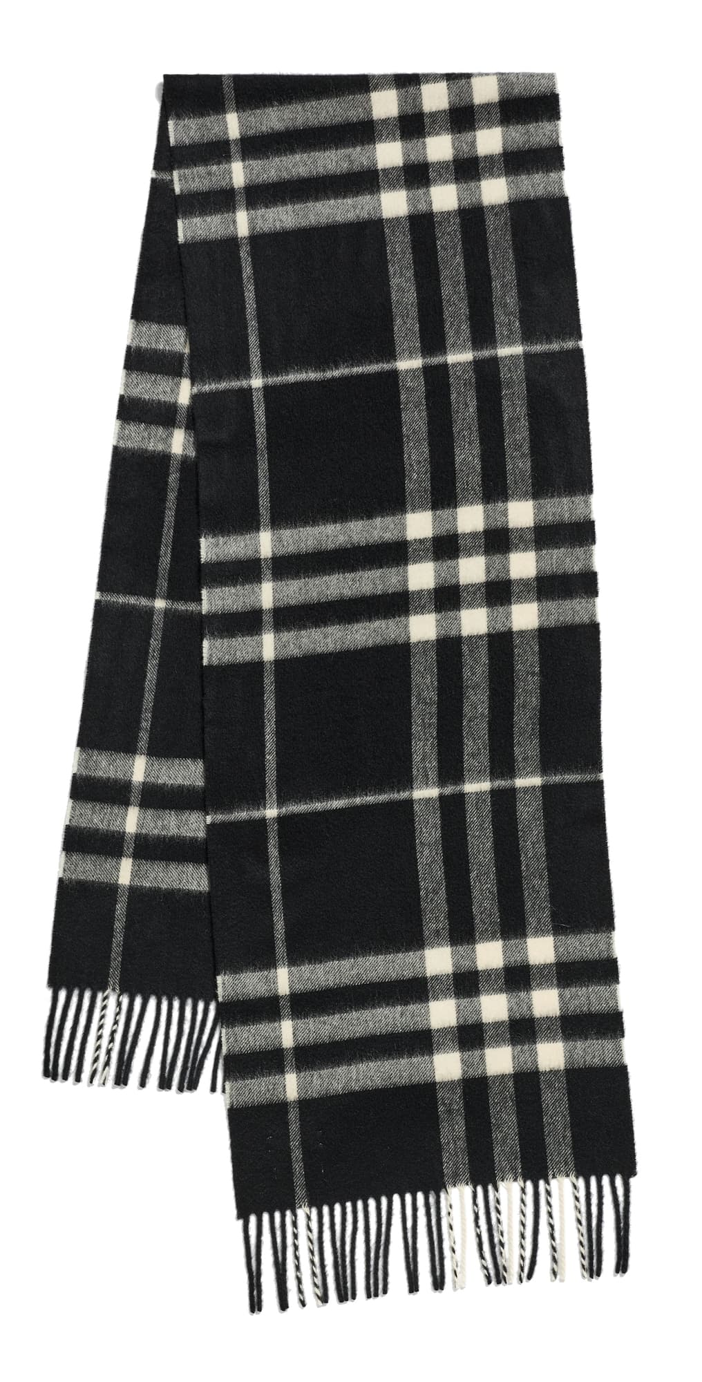 Burberry Giant Check Cashmere Scarf Black/Calico